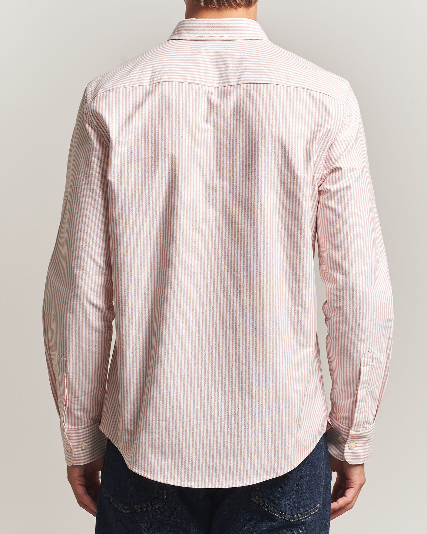 Homme | Chemises | Morris | Douglas Oxford Stripe Shirt Orange