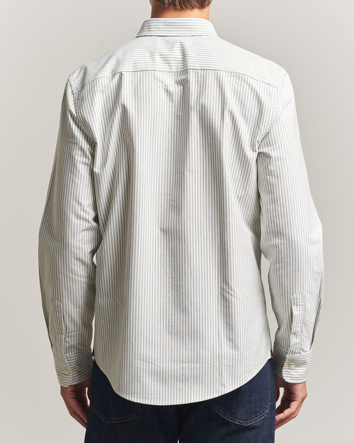 Homme | Chemises | Morris | Douglas Oxford Stripe Shirt Olive