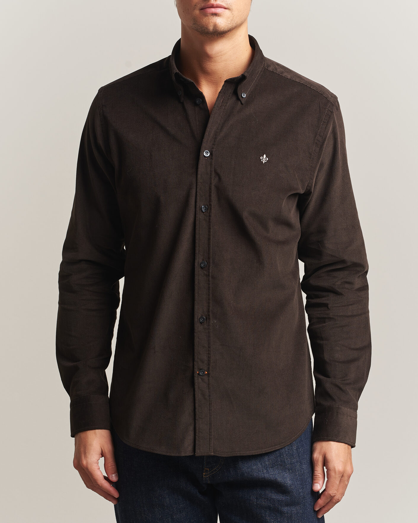Homme | Chemises | Morris | Douglas Cord Shirt Brown