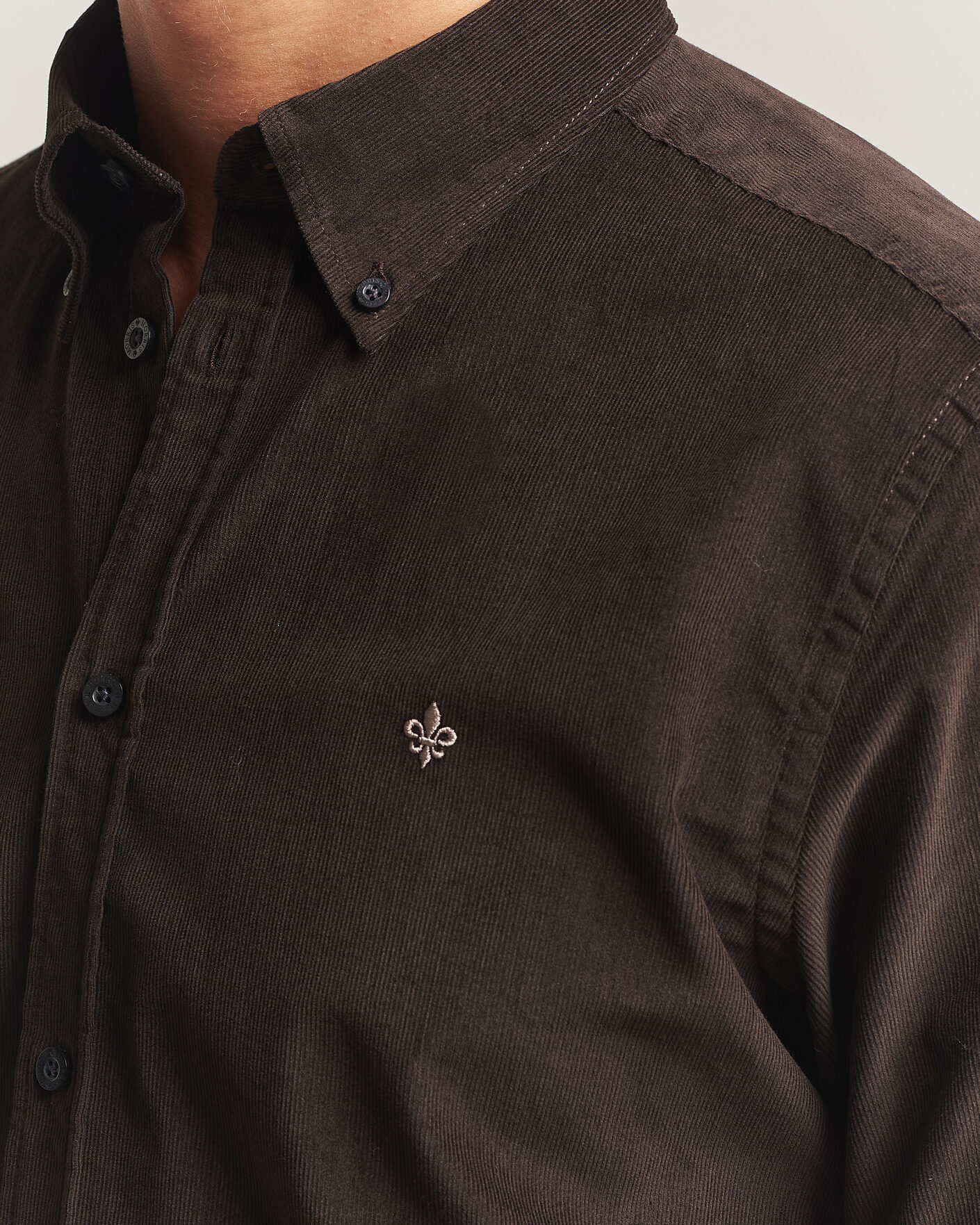 Homme | Chemises | Morris | Douglas Cord Shirt Brown