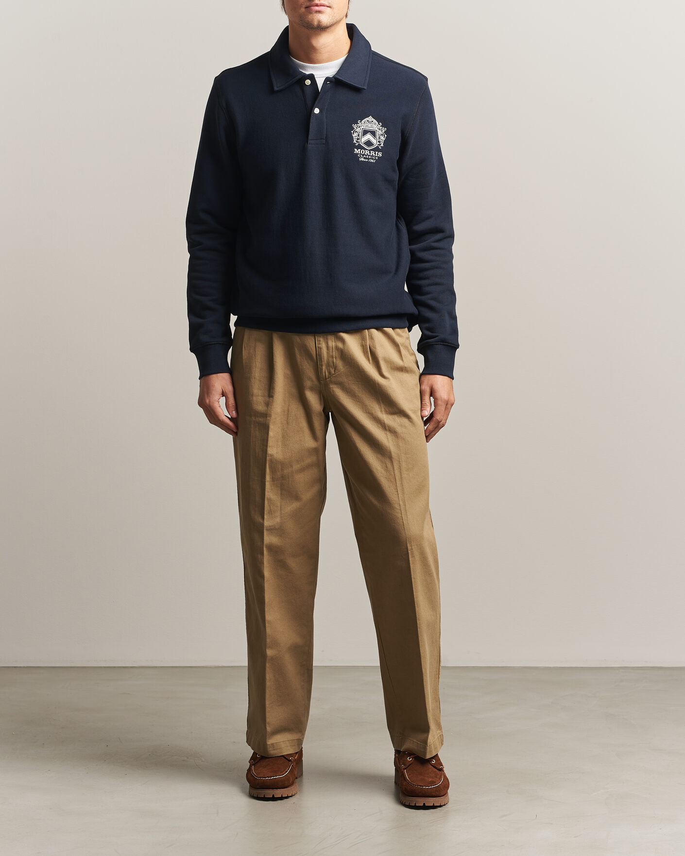 Homme | Pulls Et Tricots | Morris | Winston Polo Sweatshirt Old Blue
