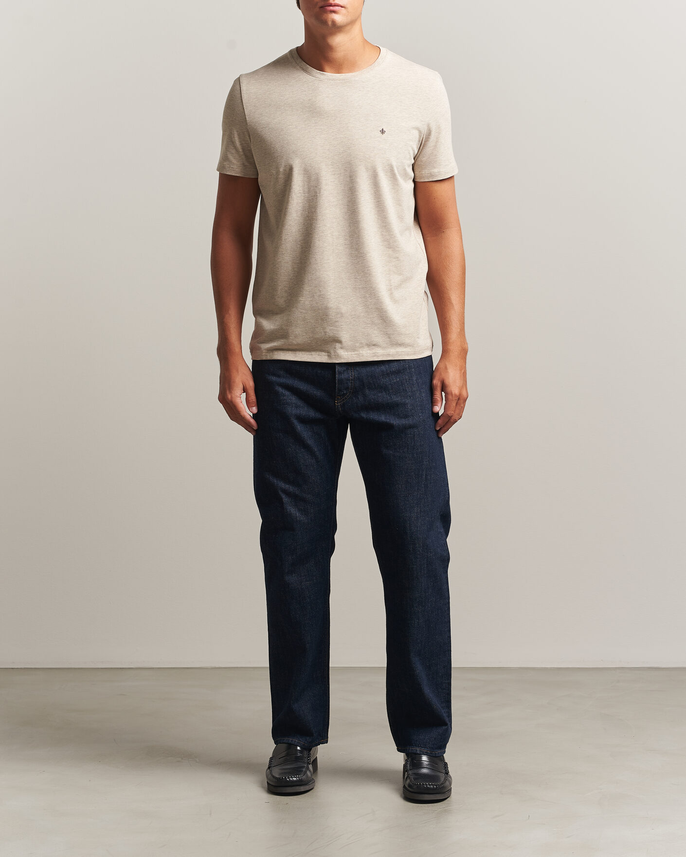 Homme | T-shirts | Morris | James Crew Neck T-Shirt Khaki