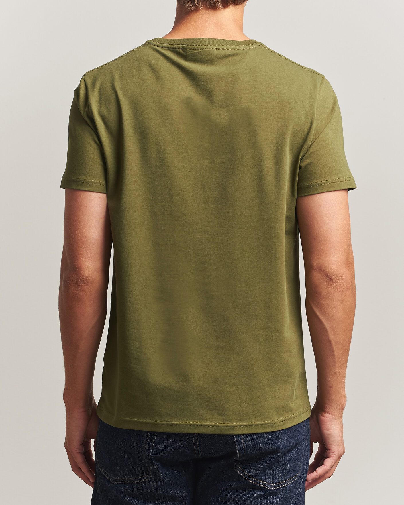 Homme | T-shirts | Morris | James Crew Neck T-Shirt Olive