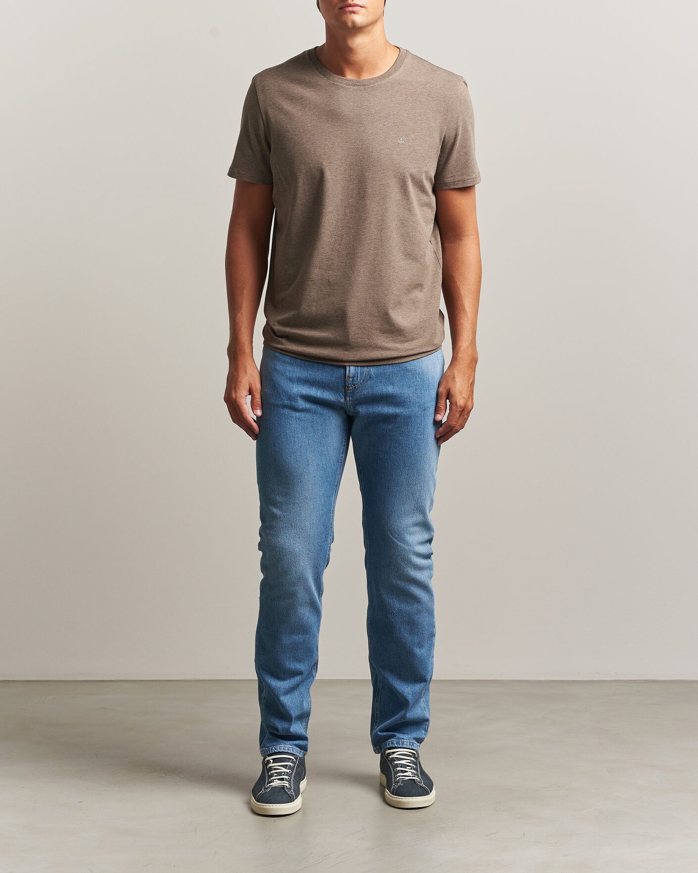 Homme | T-shirts | Morris | James Crew Neck T-Shirt Brown