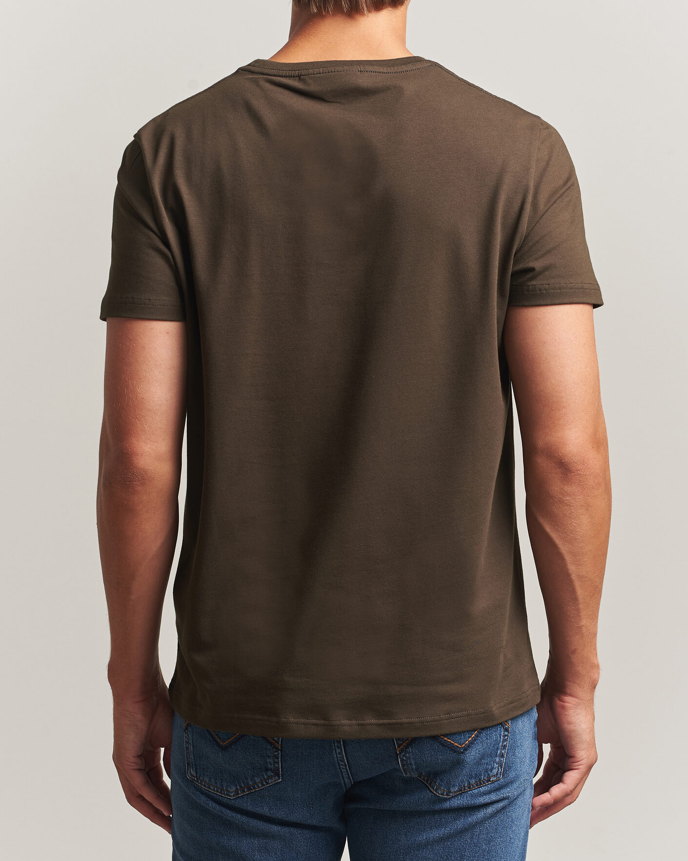 Homme | T-shirts | Morris | James Crew Neck T-Shirt Brown