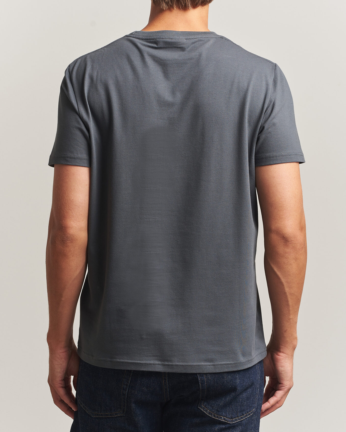 Homme | T-shirts | Morris | James Crew Neck T-Shirt Grey