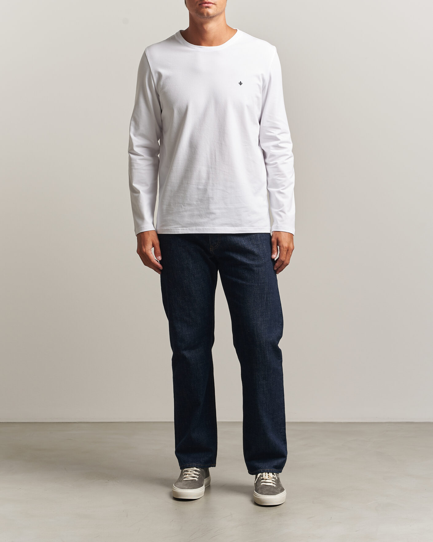 Homme | T-shirts | Morris | James Long Sleeve T-Shirt White