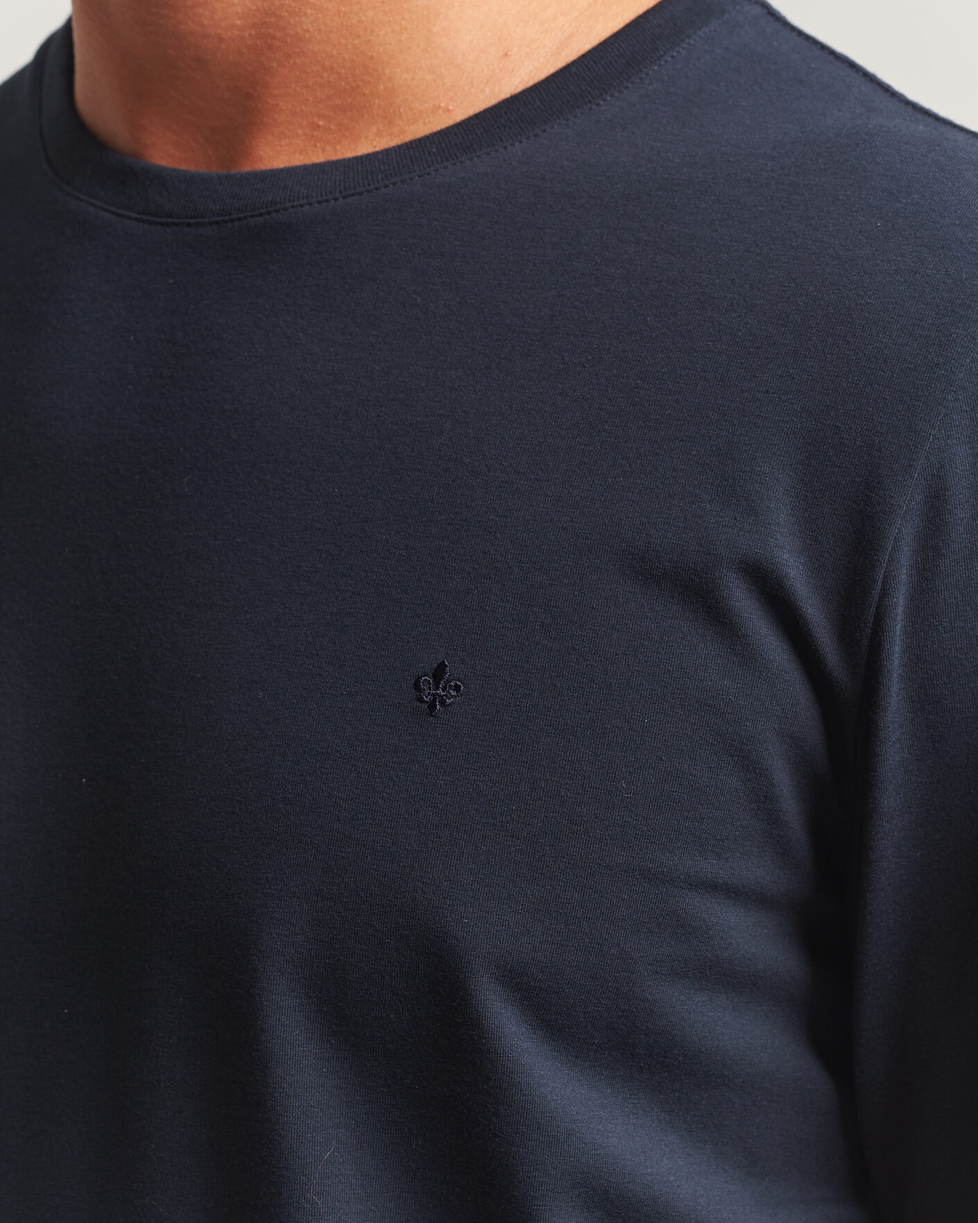 Homme | T-shirts | Morris | James Long Sleeve T-Shirt Old Blue
