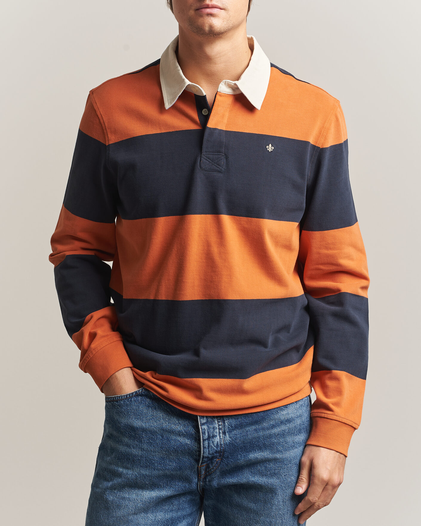 Homme | Pulls Et Tricots | Morris | Graham Rugger Orange