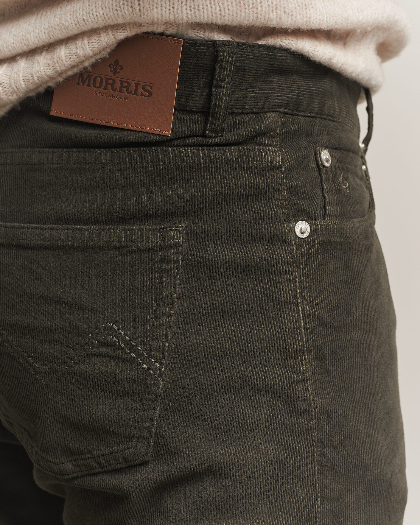 Homme | Pantalons | Morris | James Cord 5-Pocket Pants Olive