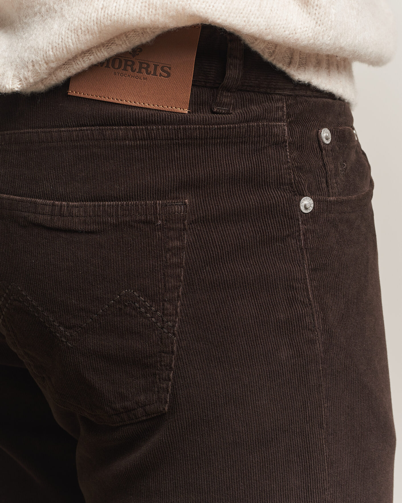 Homme | Pantalons | Morris | James Cord 5-Pocket Pants Brown