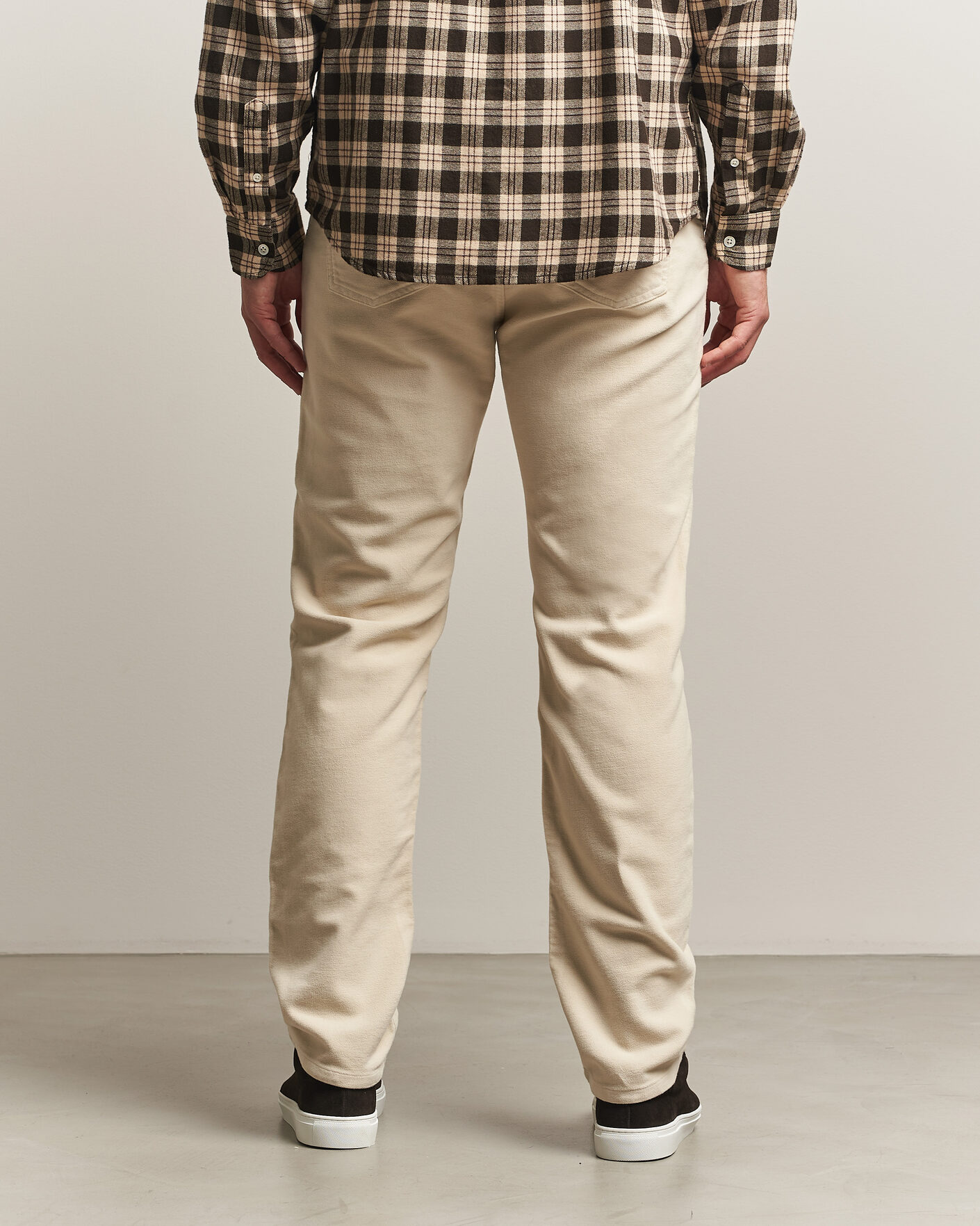 Homme | Pantalons | Morris | James Winter Twill 5-Pocket Pants Off White