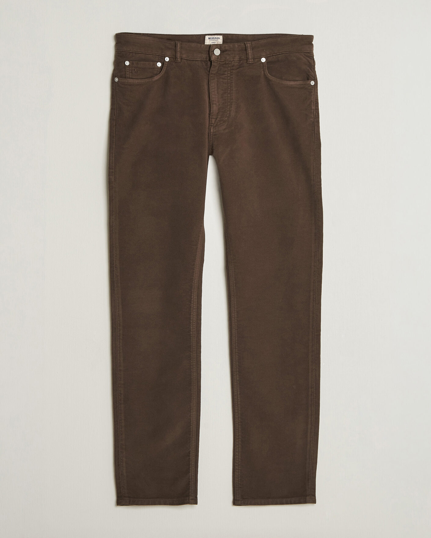 Homme | Pantalons | Morris | James Winter Twill 5-Pocket Pants Brown