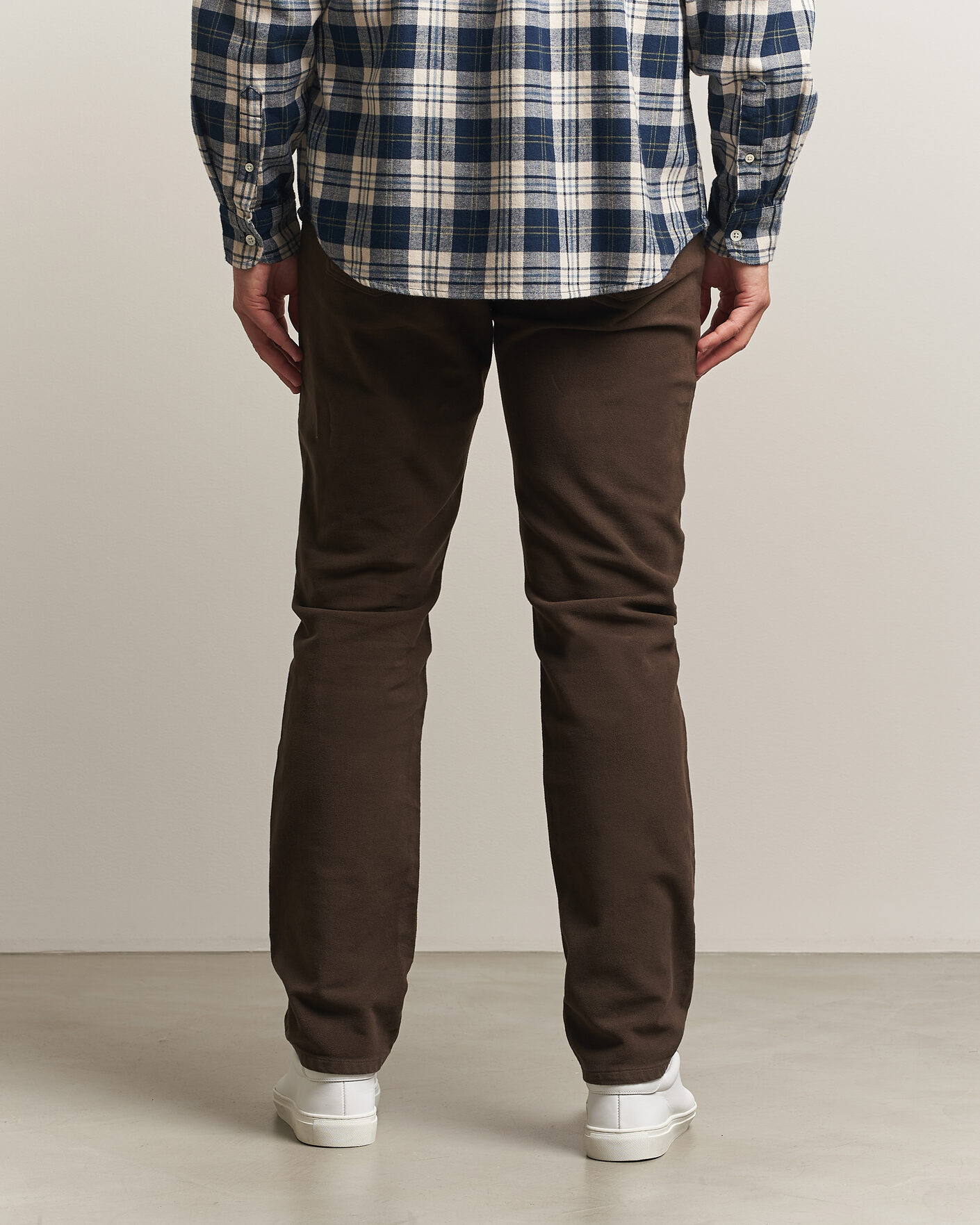 Homme | Pantalons | Morris | James Winter Twill 5-Pocket Pants Brown