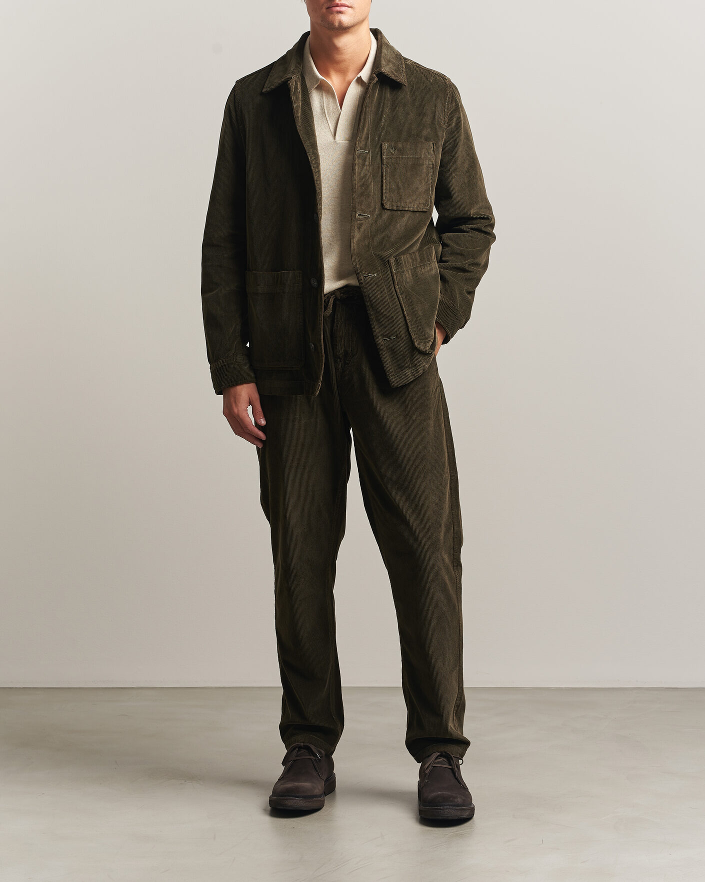 Homme | Pantalons | Morris | Fenix Cord Trousers Olive