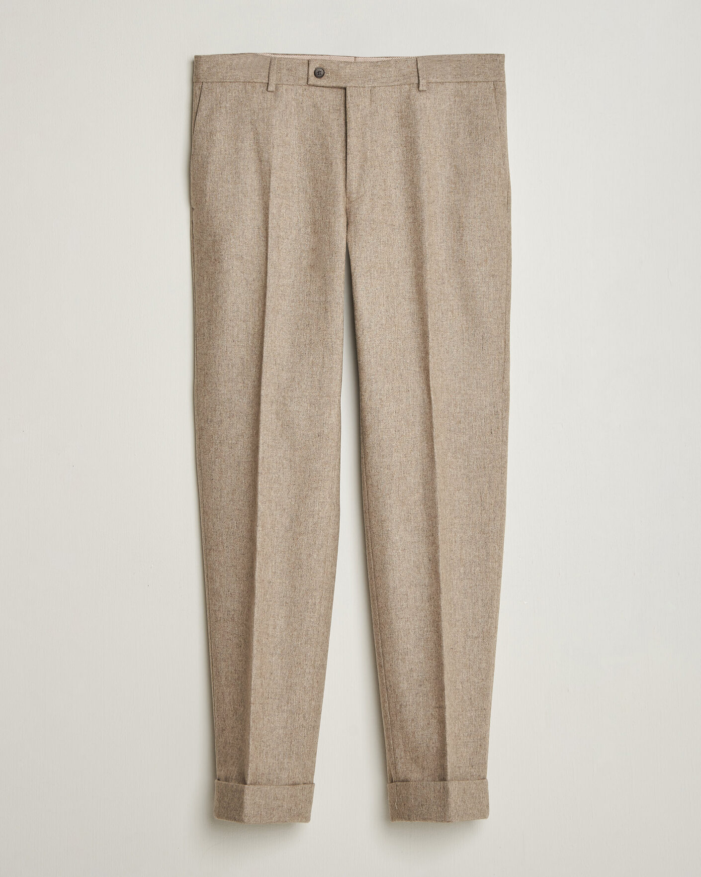 Homme | Pantalons | Morris | Flannel Suit Trousers Khaki