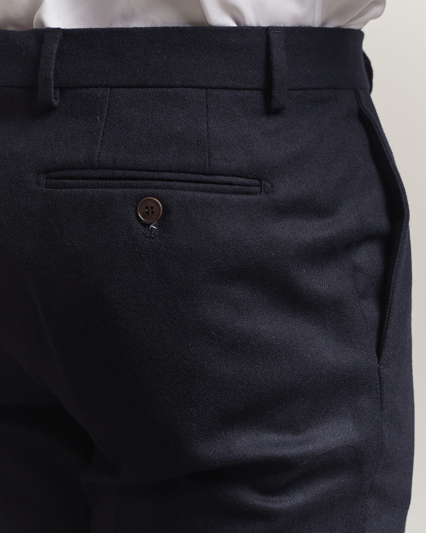 Homme | Pantalons | Morris | Flannel Suit Trousers Navy
