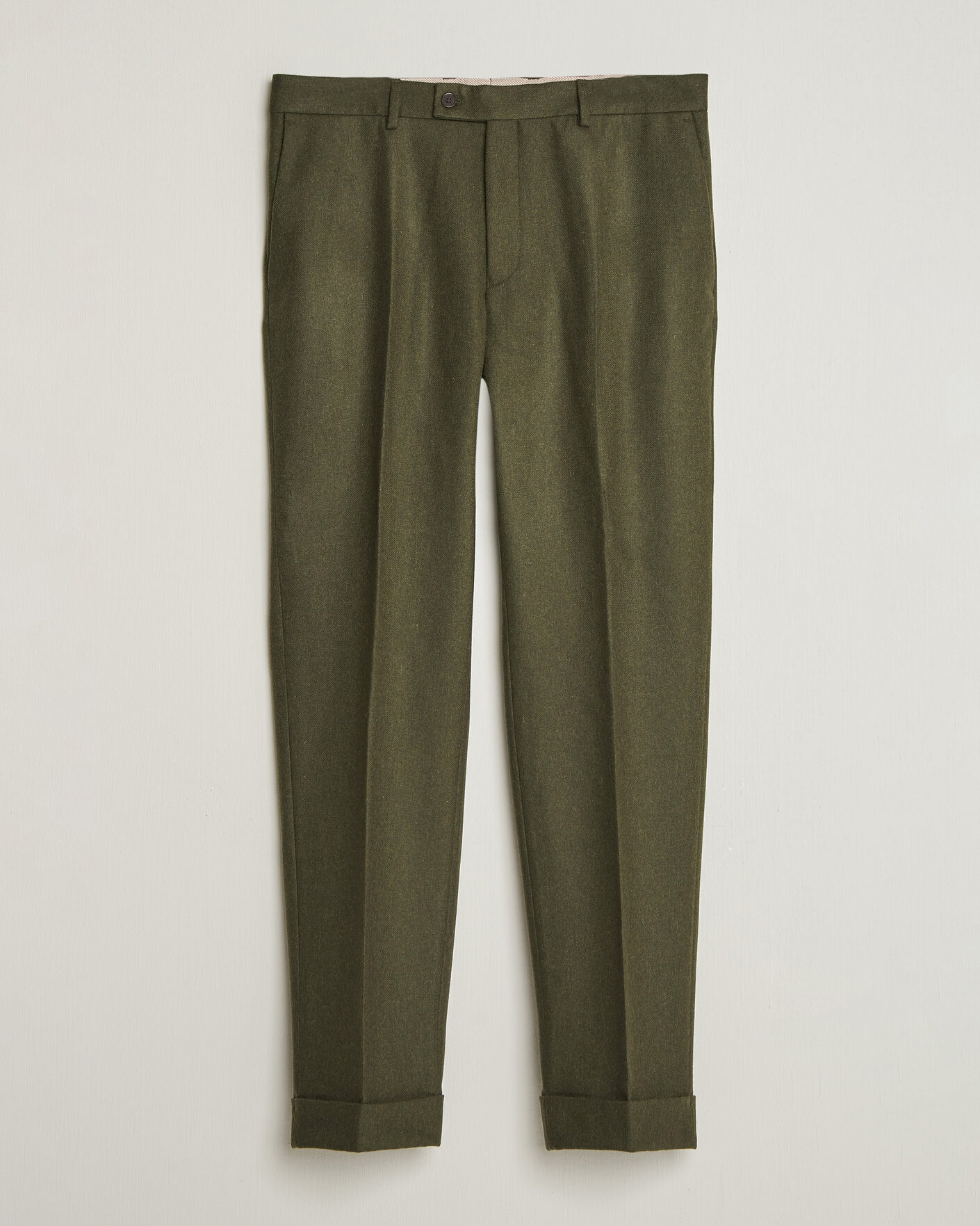 Homme | Pantalons | Morris | Flannel Suit Trousers Green