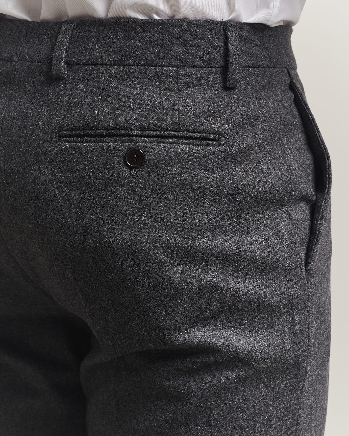 Homme | Pantalons | Morris | Flannel Suit Trousers Grey