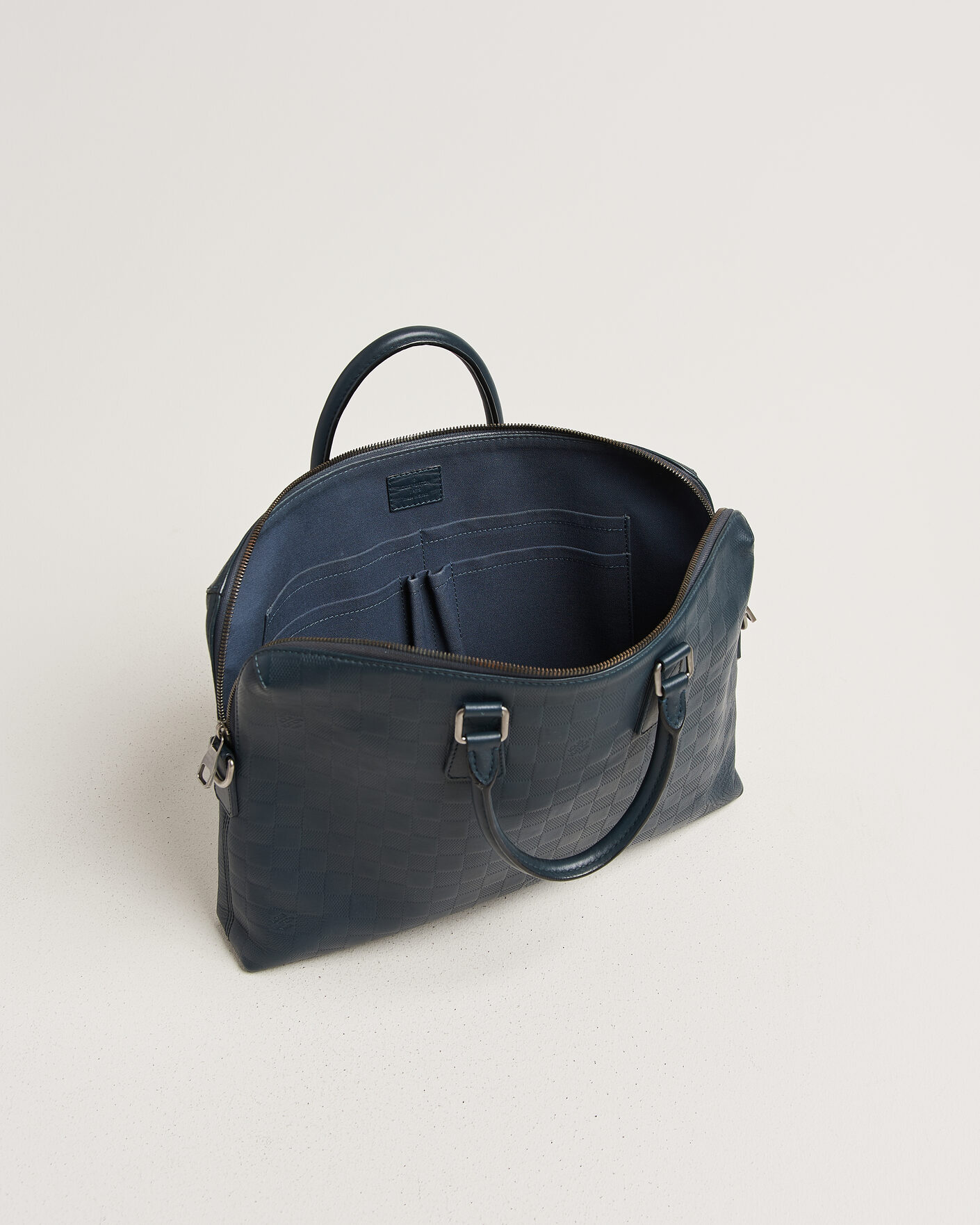 Homme | Pre-Owned & Vintage Bags | Louis Vuitton Pre-Owned | Porte Documents Bag Damier Infini Onyx