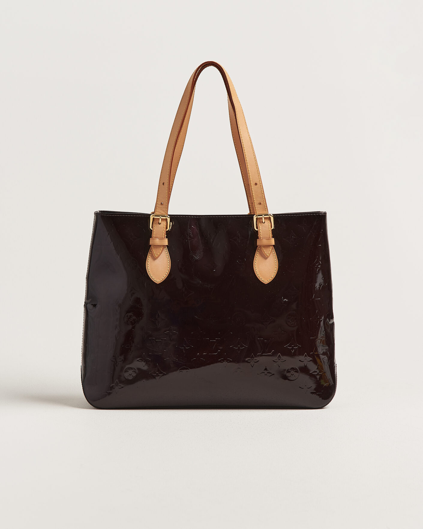 Homme | Pre-Owned & Vintage Bags | Louis Vuitton Pre-Owned | Brentwood Tote Bag Vernis Leather Burgundy