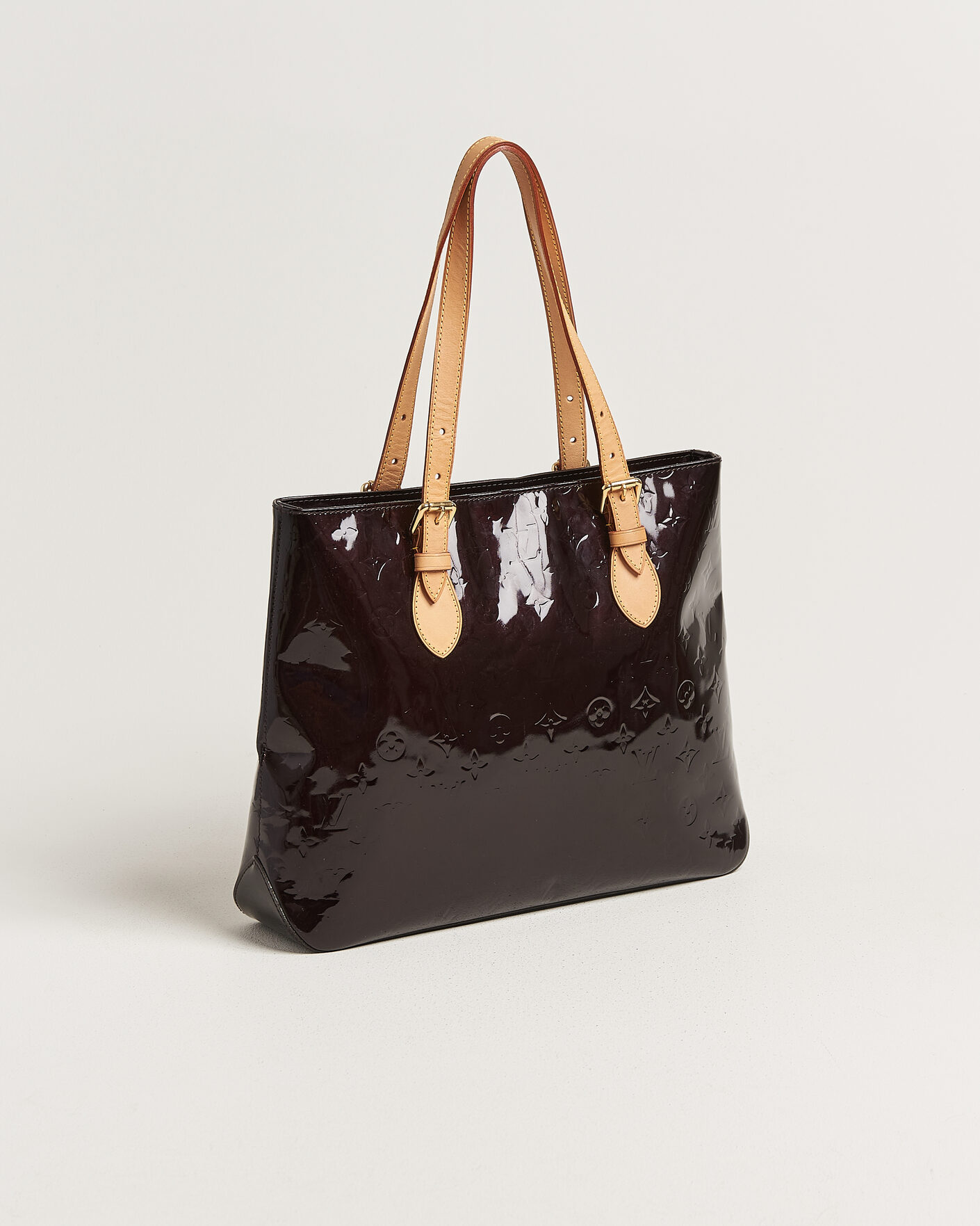 Homme | Pre-Owned & Vintage Bags | Louis Vuitton Pre-Owned | Brentwood Tote Bag Vernis Leather Burgundy