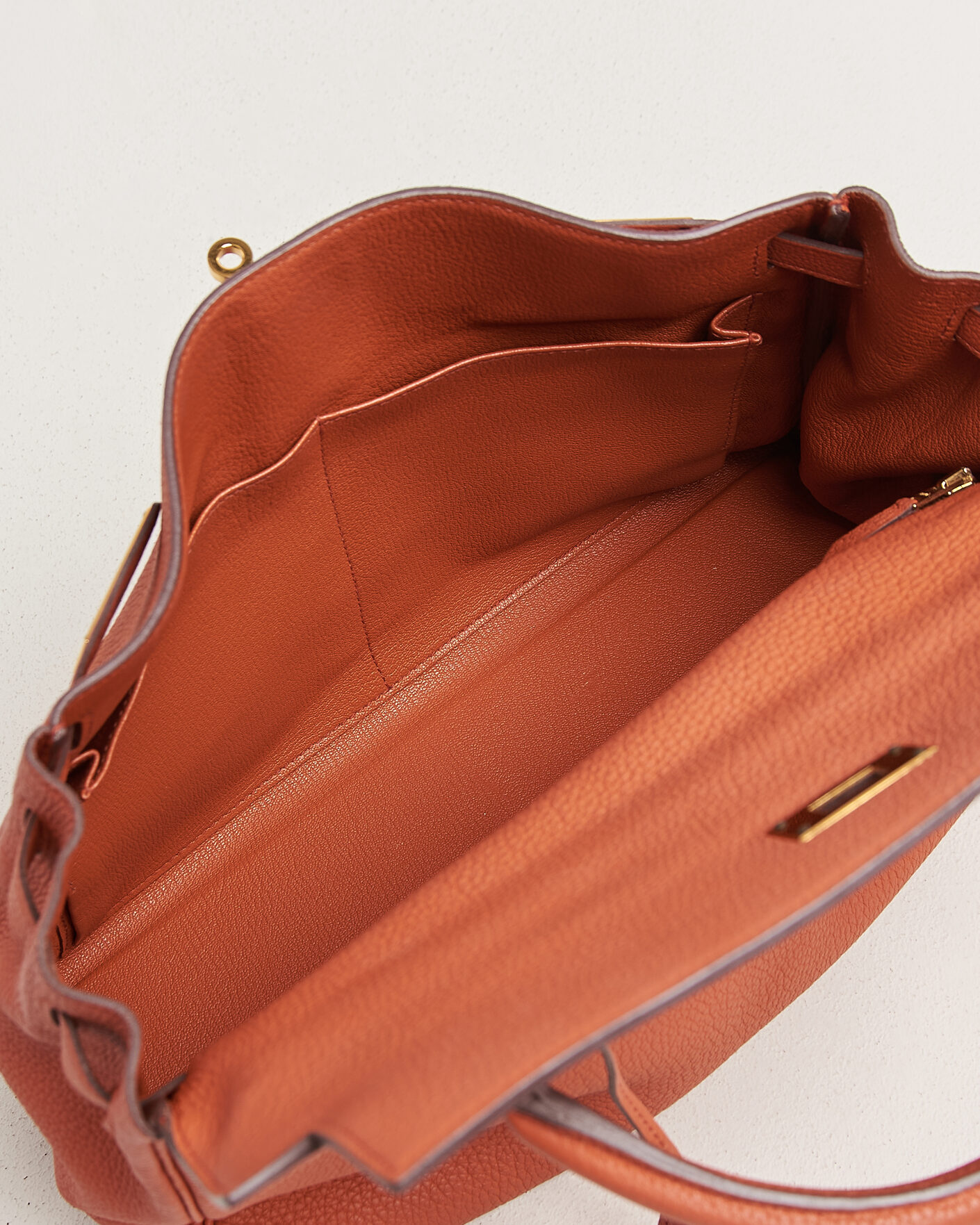 Homme | Pre-Owned & Vintage Bags | Hermès Pre-Owned | Kelly 32 Togo Leather Orange