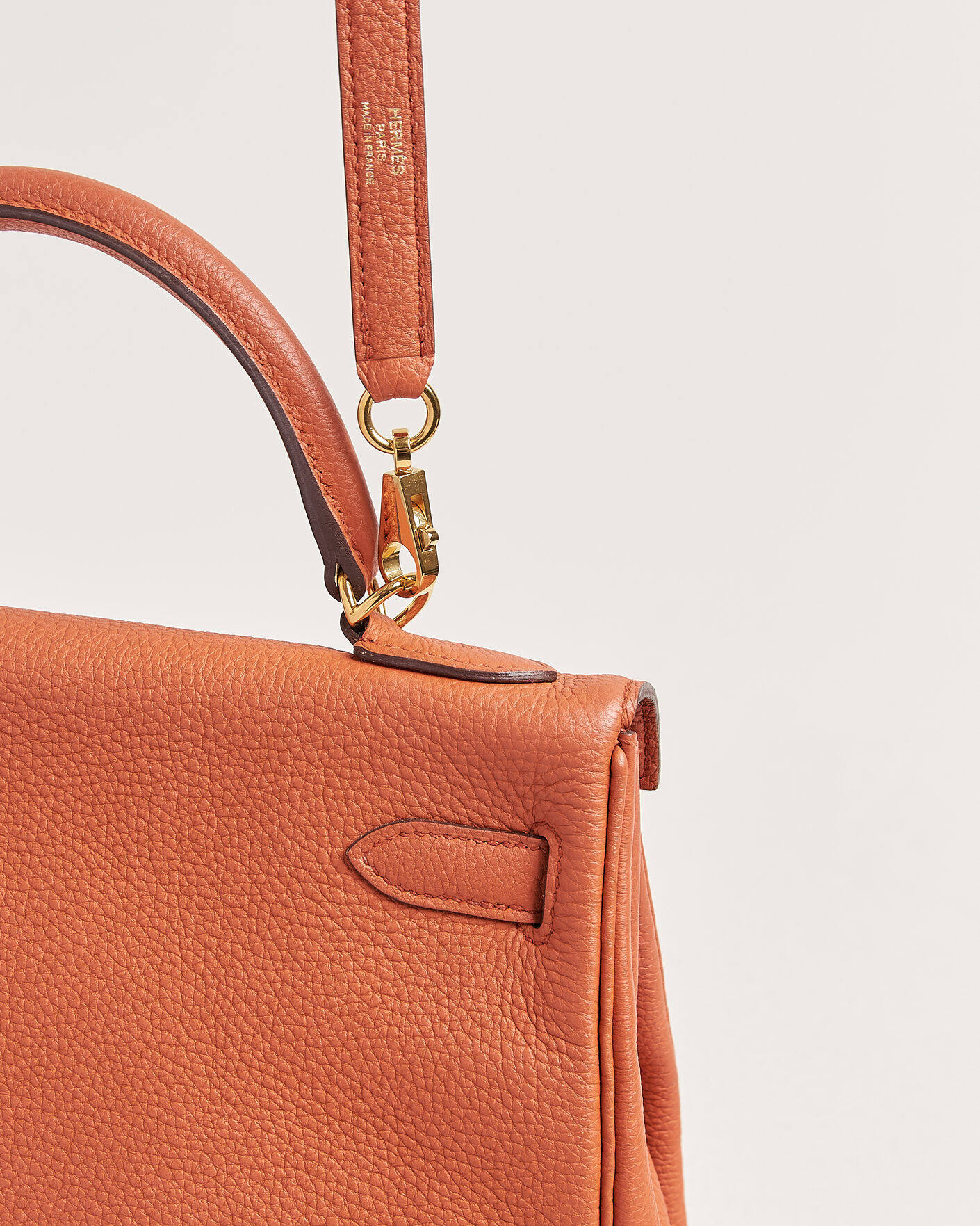 Homme | Pre-Owned & Vintage Bags | Hermès Pre-Owned | Kelly 32 Togo Leather Orange