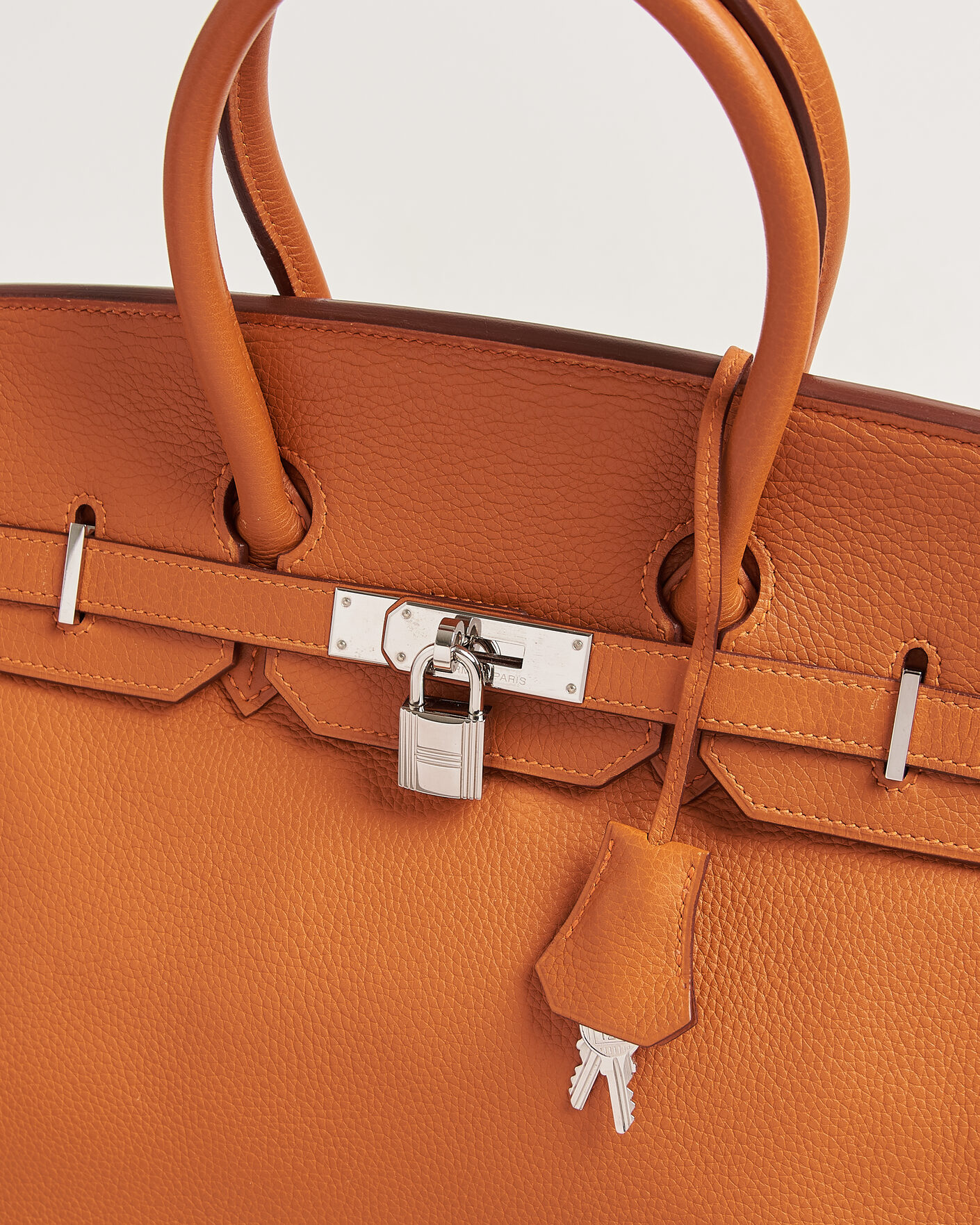 Homme | Pre-Owned & Vintage Bags | Hermès Pre-Owned | Birkin 35 Togo Leather Orange