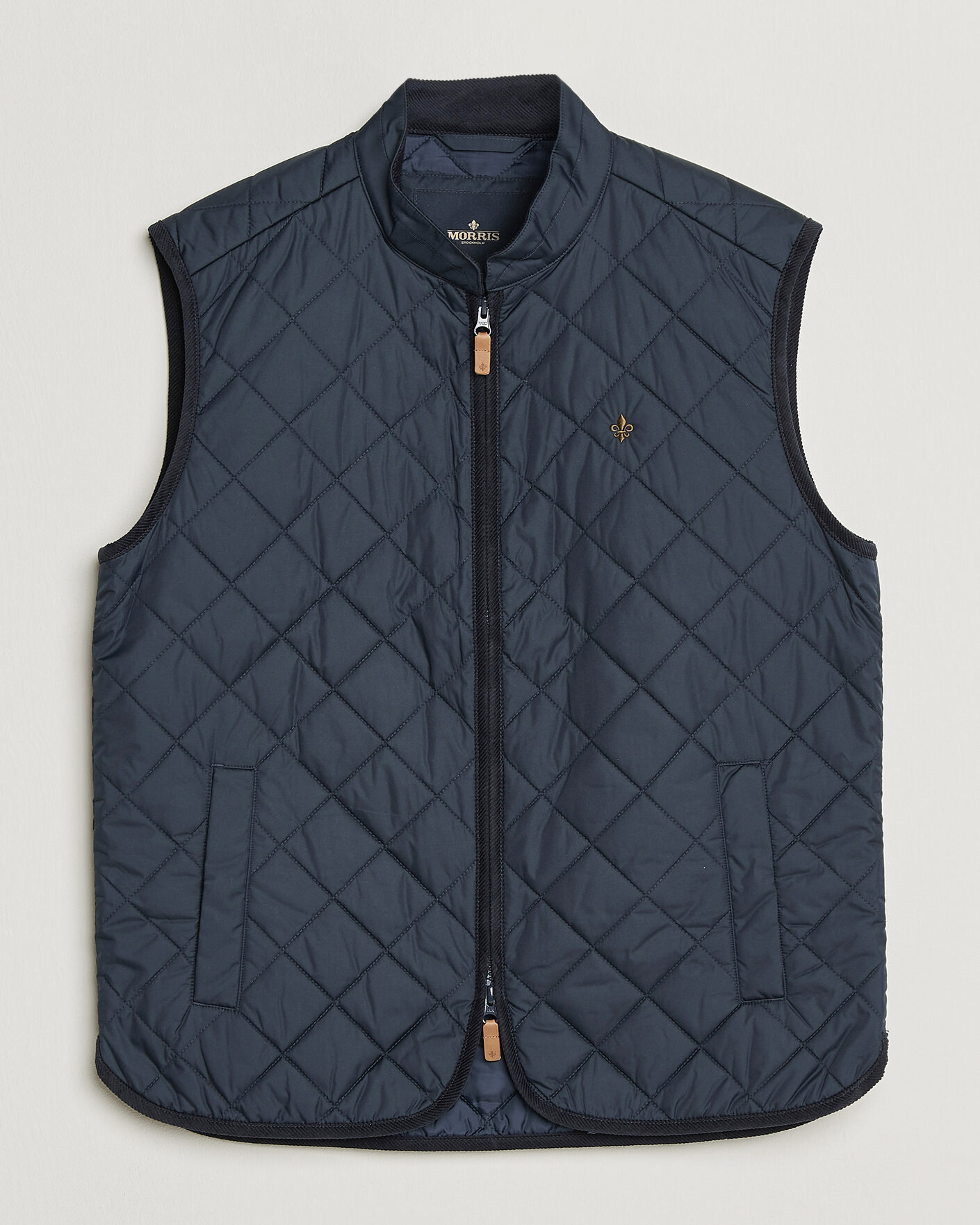 Homme | Gilets | Morris | Teddy Quilted Vest Old Blue