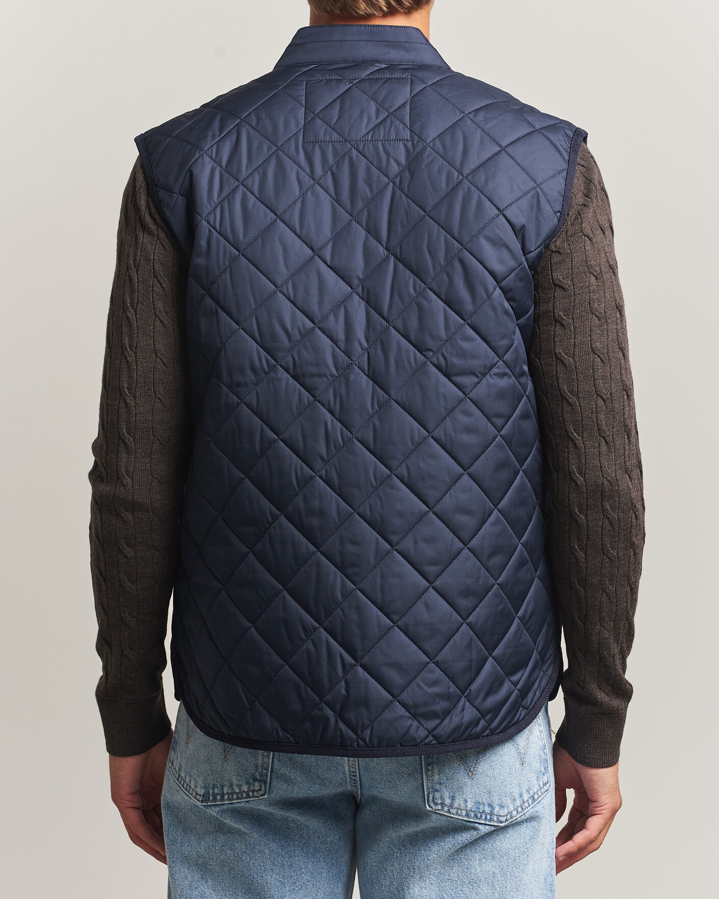 Homme | Gilets | Morris | Teddy Quilted Vest Old Blue