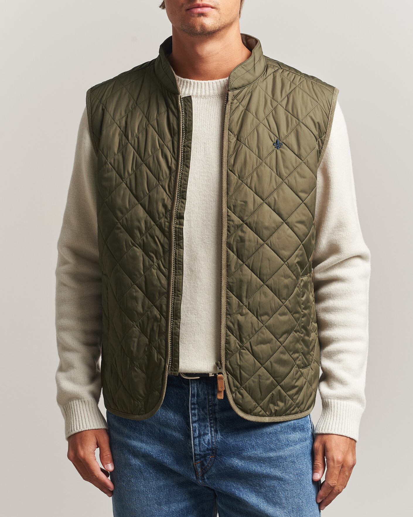 Homme | Gilets | Morris | Teddy Quilted Vest Olive
