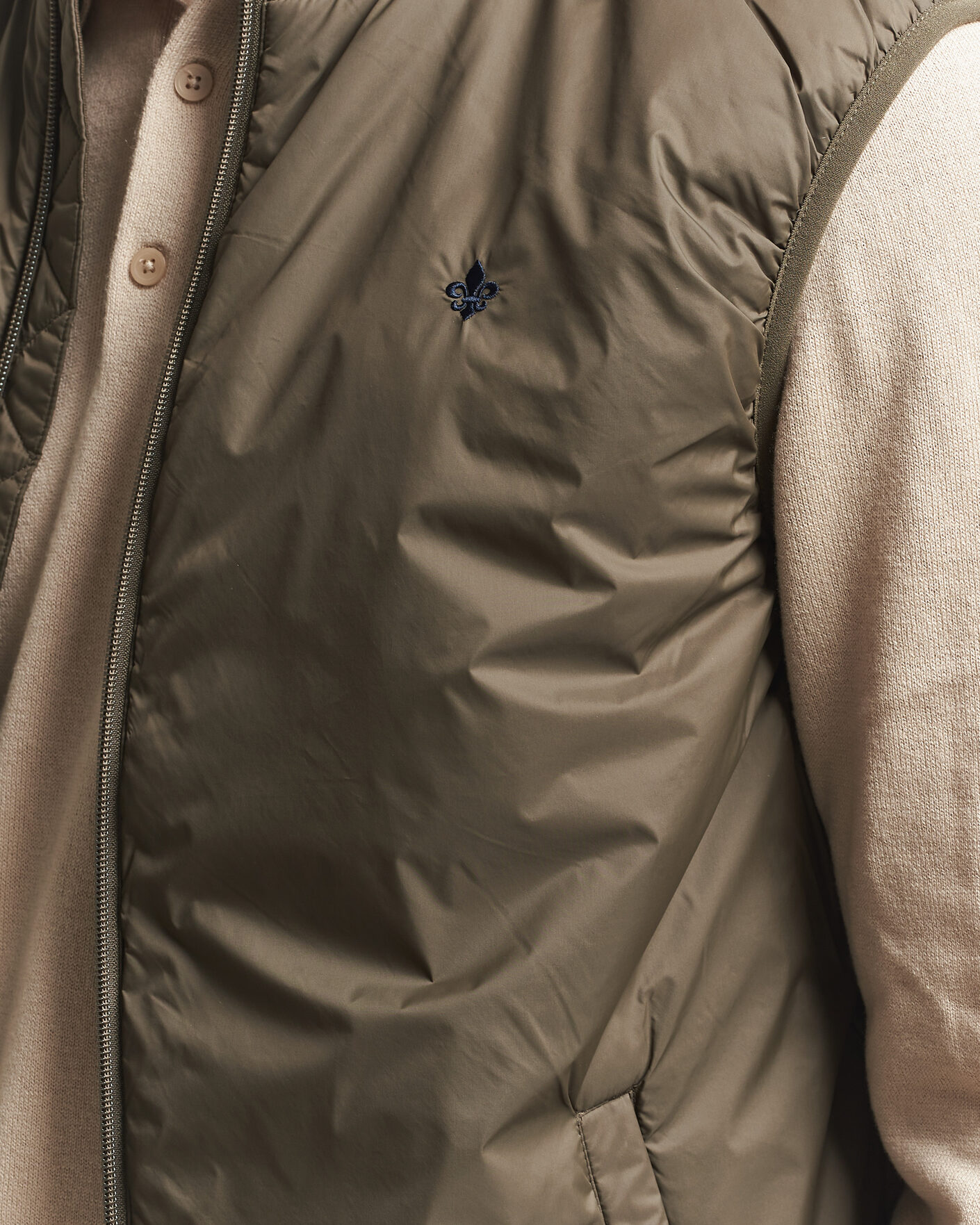 Homme | Gilets | Morris | Bradley Padded Vest Olive