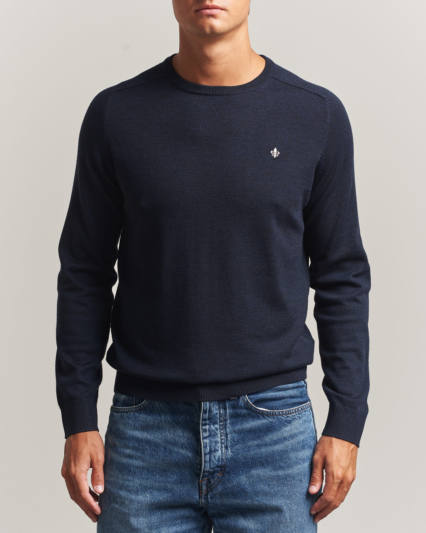 Homme | Pulls Et Tricots | Morris | Merino O-Neck Navy