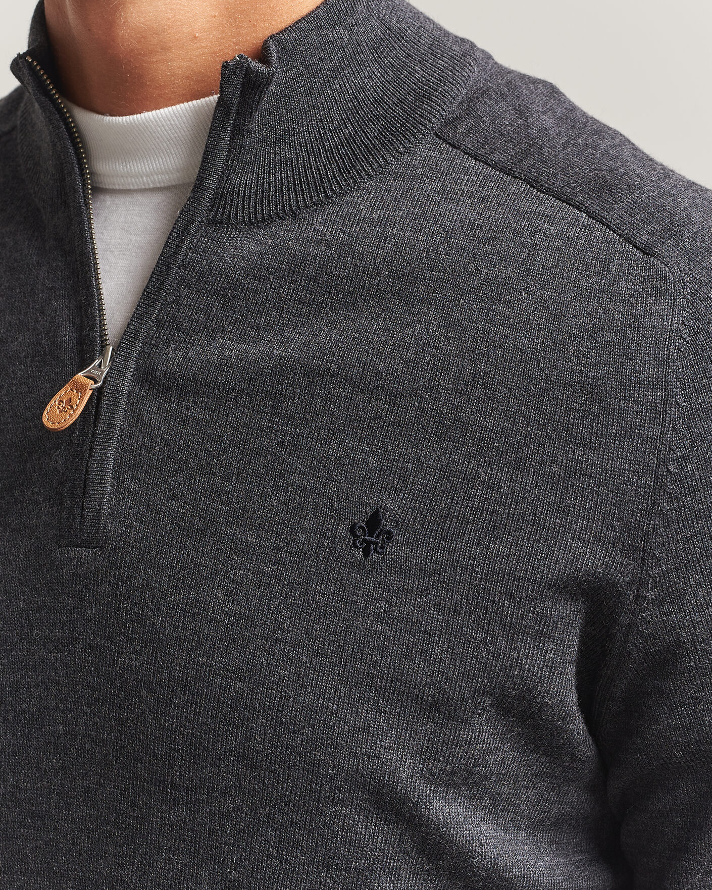 Homme | Pulls Et Tricots | Morris | John Merino Half Zip Grey