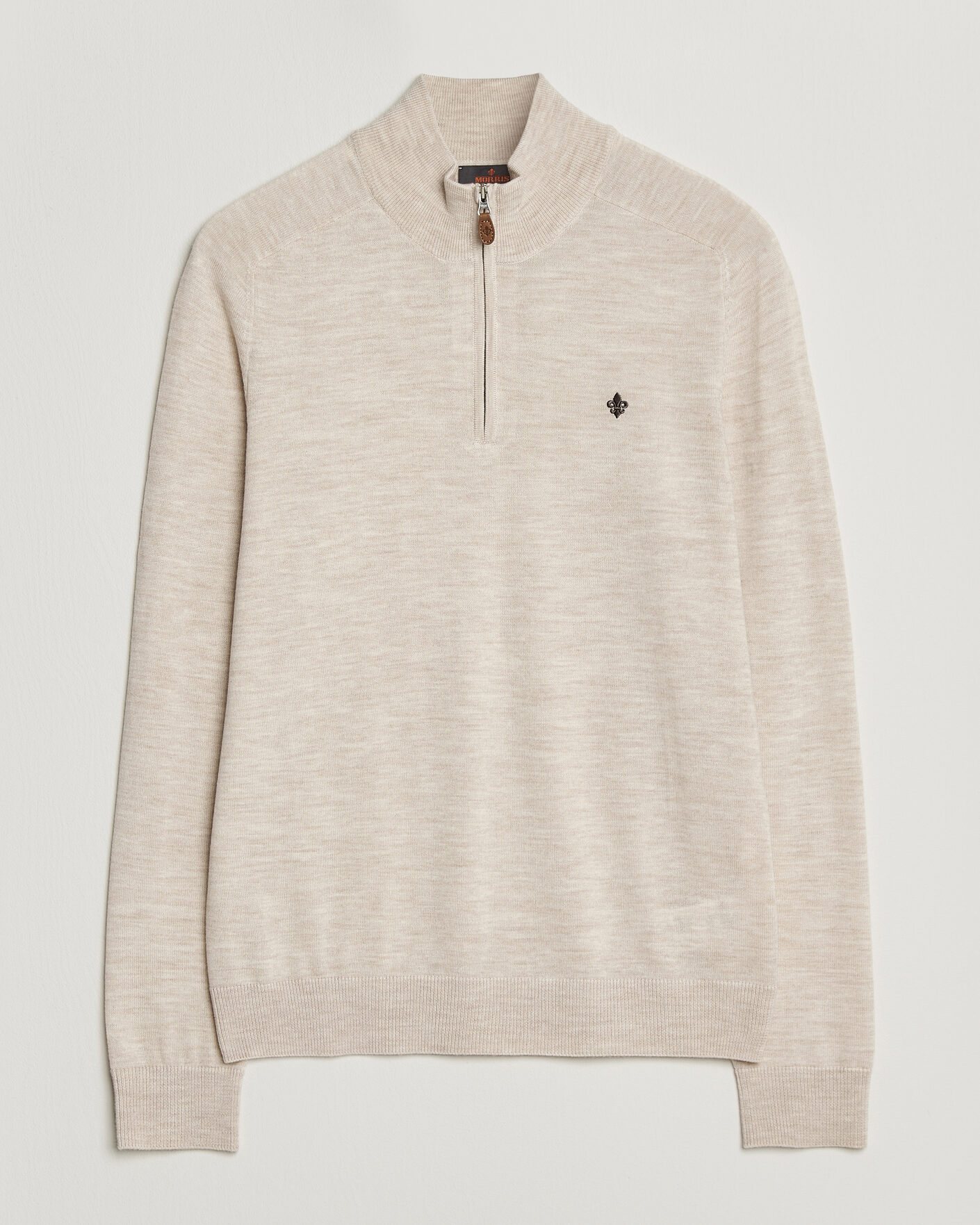 Homme | Pulls Et Tricots | Morris | John Merino Half Zip Off White