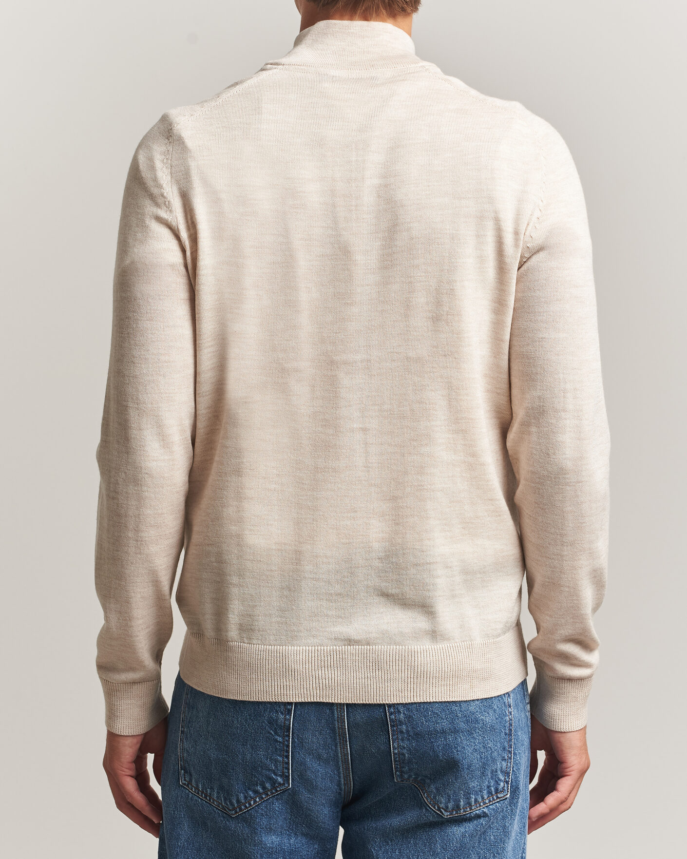 Homme | Pulls Et Tricots | Morris | John Merino Half Zip Off White