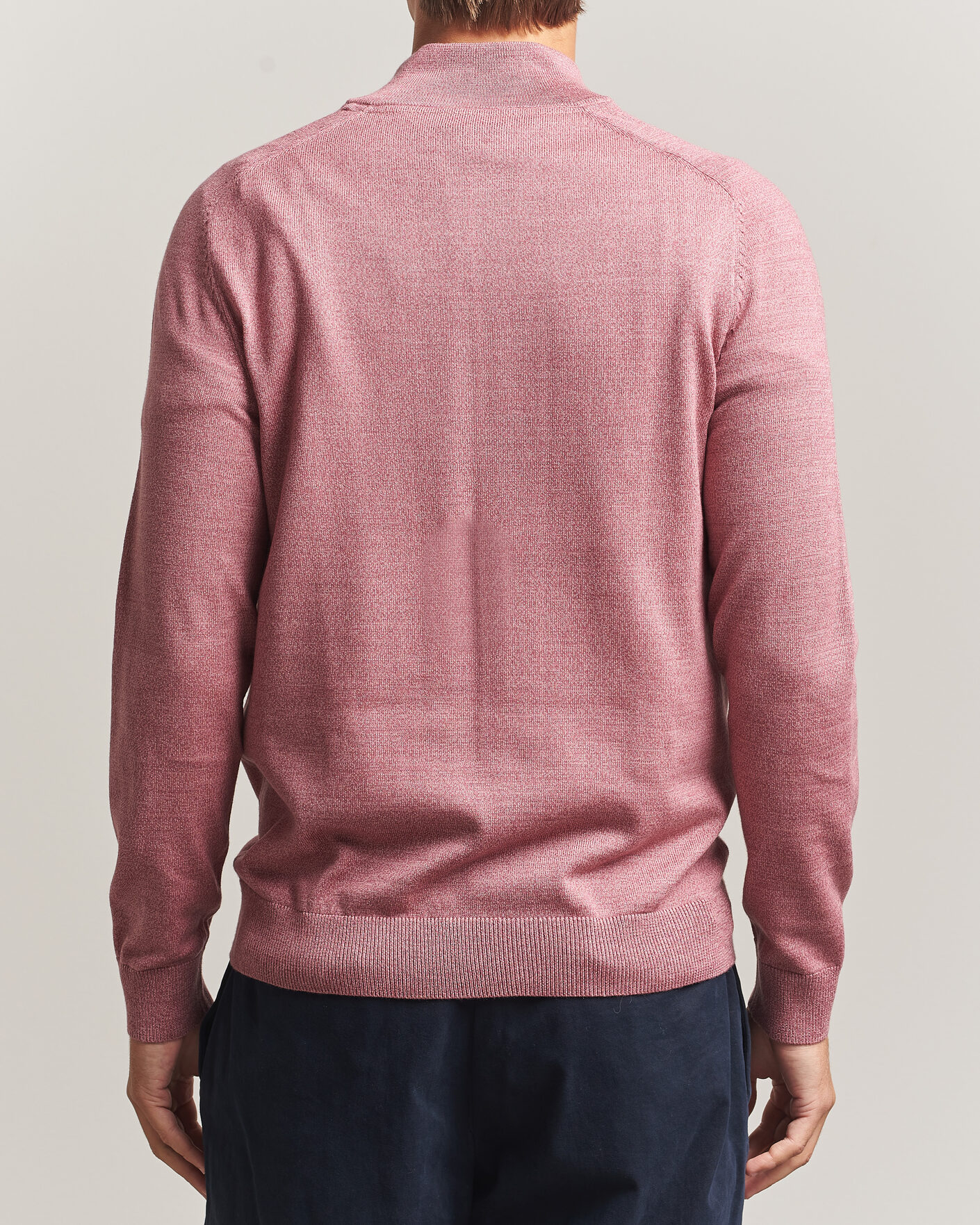 Homme | Pulls Et Tricots | Morris | John Merino Half Zip Cerise