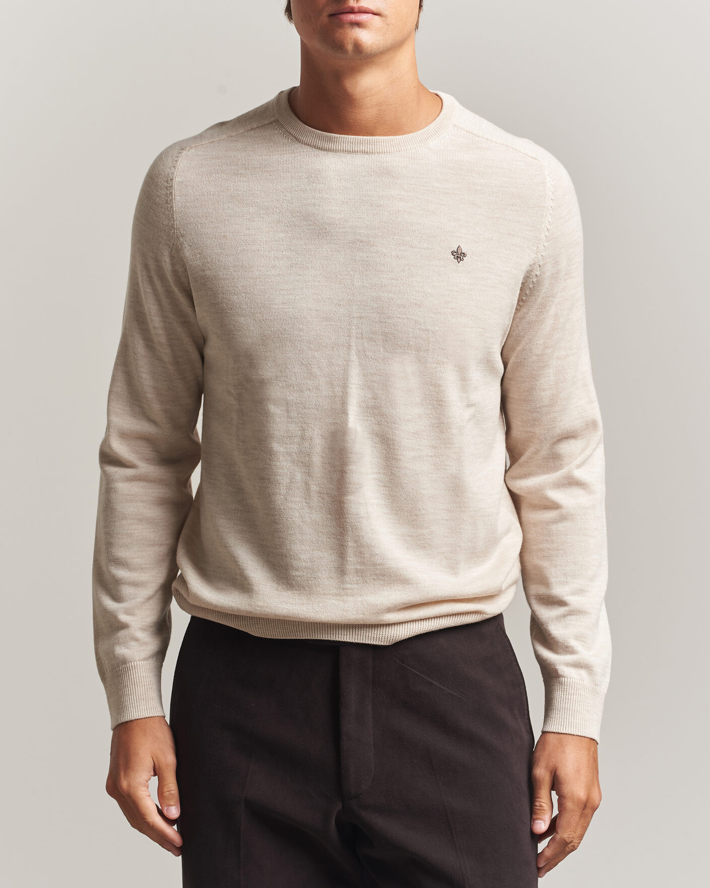 Homme | Pulls Et Tricots | Morris | Merino O-Neck Off White
