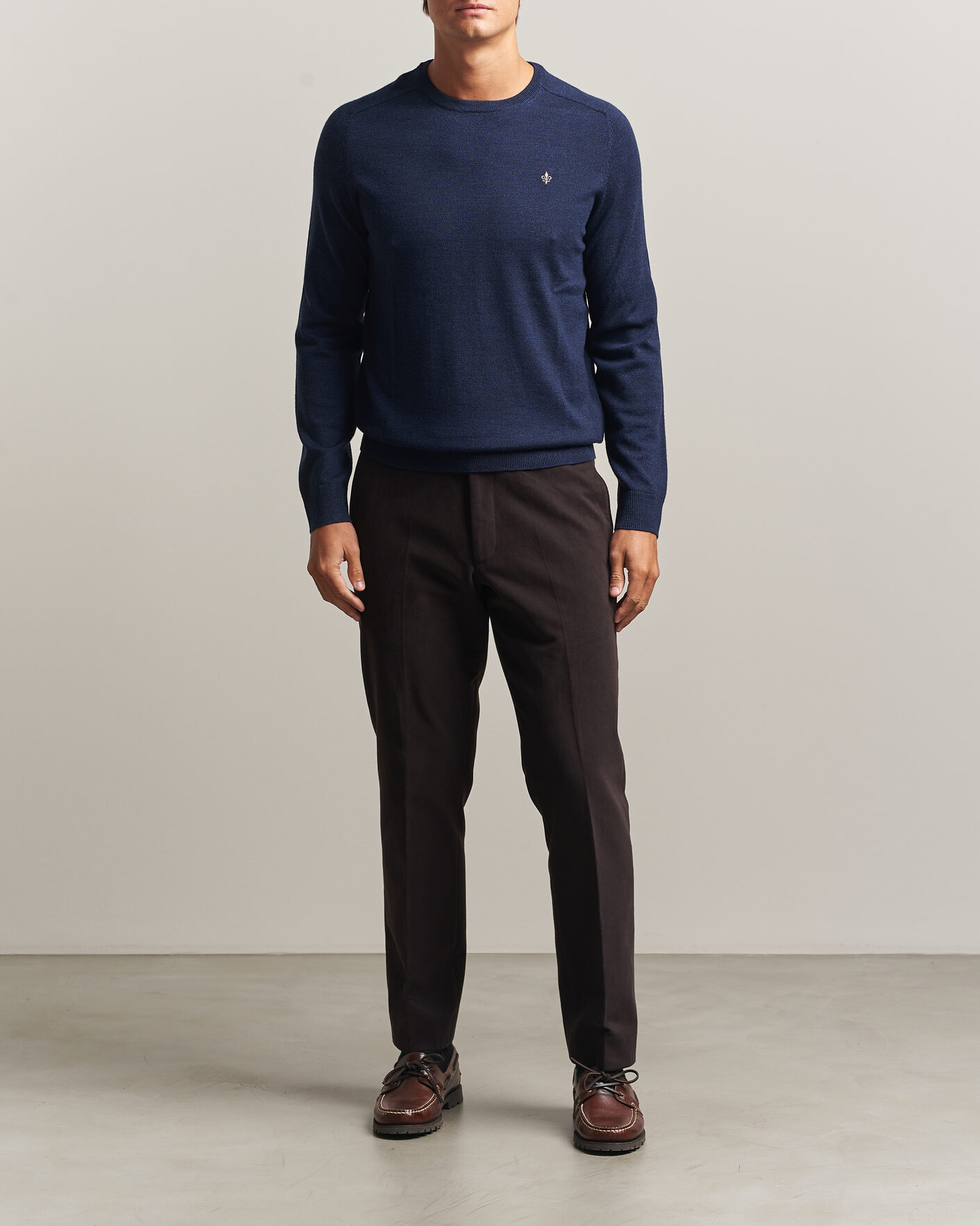 Homme | Pulls Et Tricots | Morris | Merino O-Neck Navy