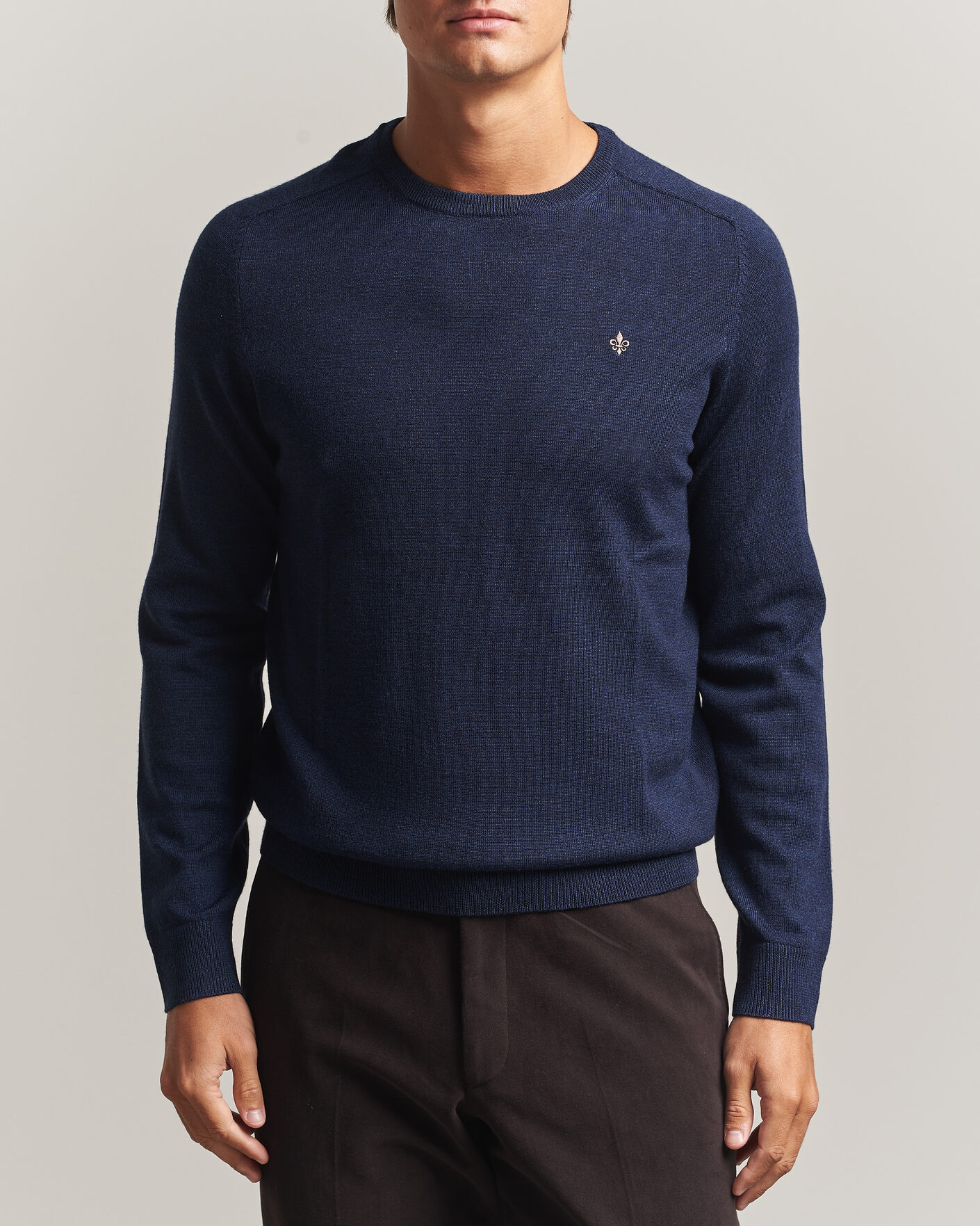 Homme | Pulls Et Tricots | Morris | Merino O-Neck Navy