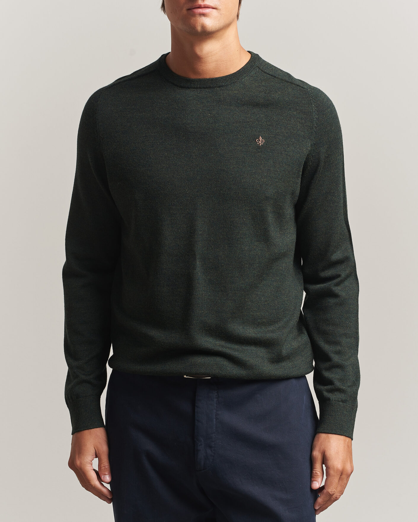 Homme | Pulls Et Tricots | Morris | Merino O-Neck Olive