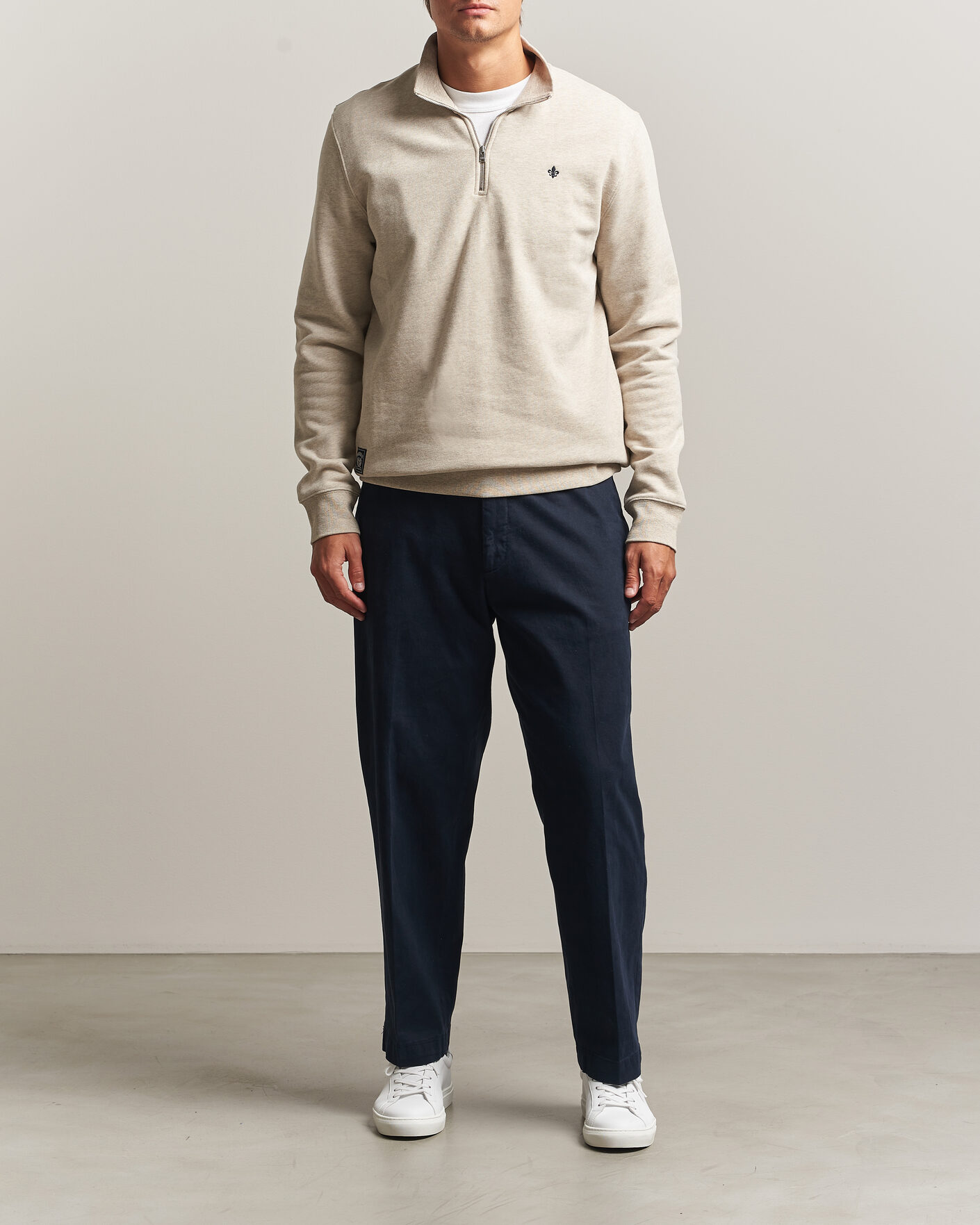 Homme | Pulls Et Tricots | Morris | Brandon Lily Half Zip Khaki