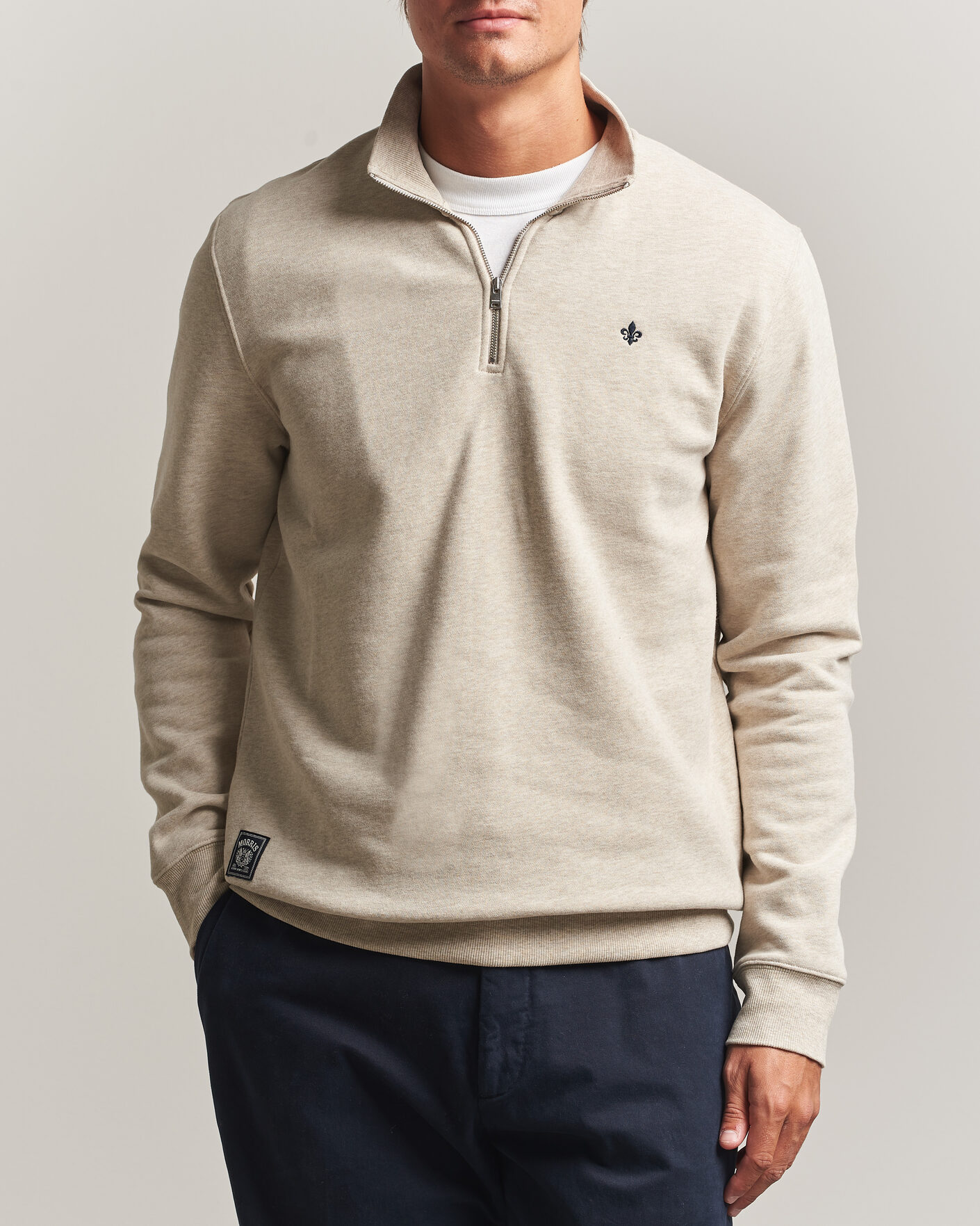 Homme | Pulls Et Tricots | Morris | Brandon Lily Half Zip Khaki