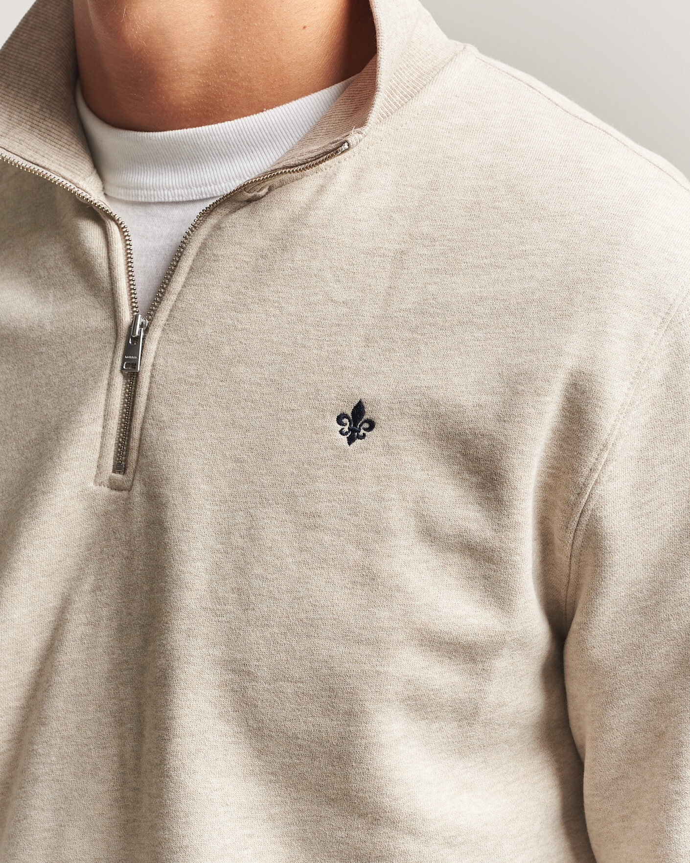 Homme | Pulls Et Tricots | Morris | Brandon Lily Half Zip Khaki