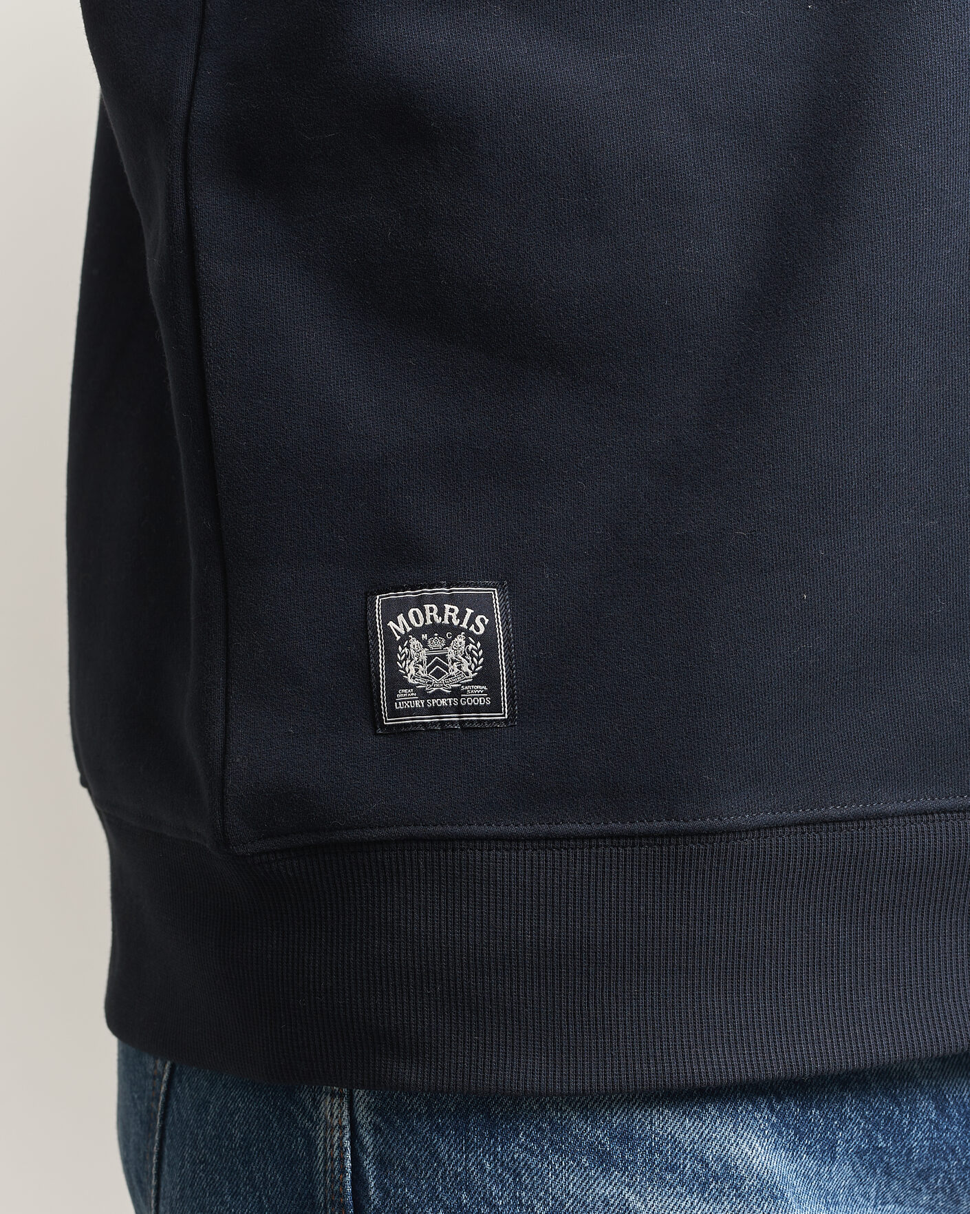 Homme | Pulls Et Tricots | Morris | Brandon Lily Half Zip Old Blue