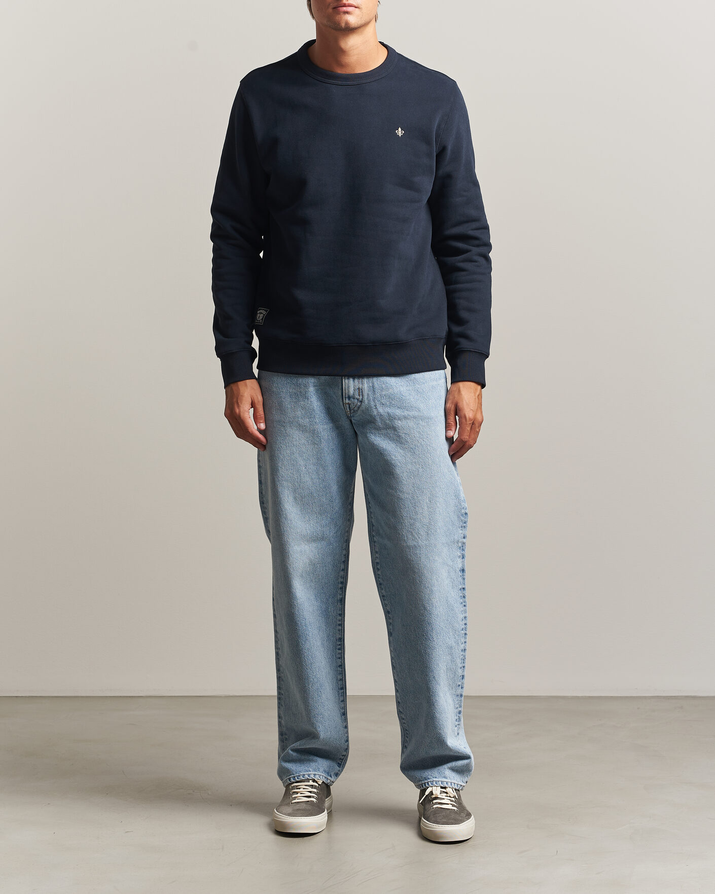 Homme | Pulls Et Tricots | Morris | Brandon Lily Sweatshirt Old Blue