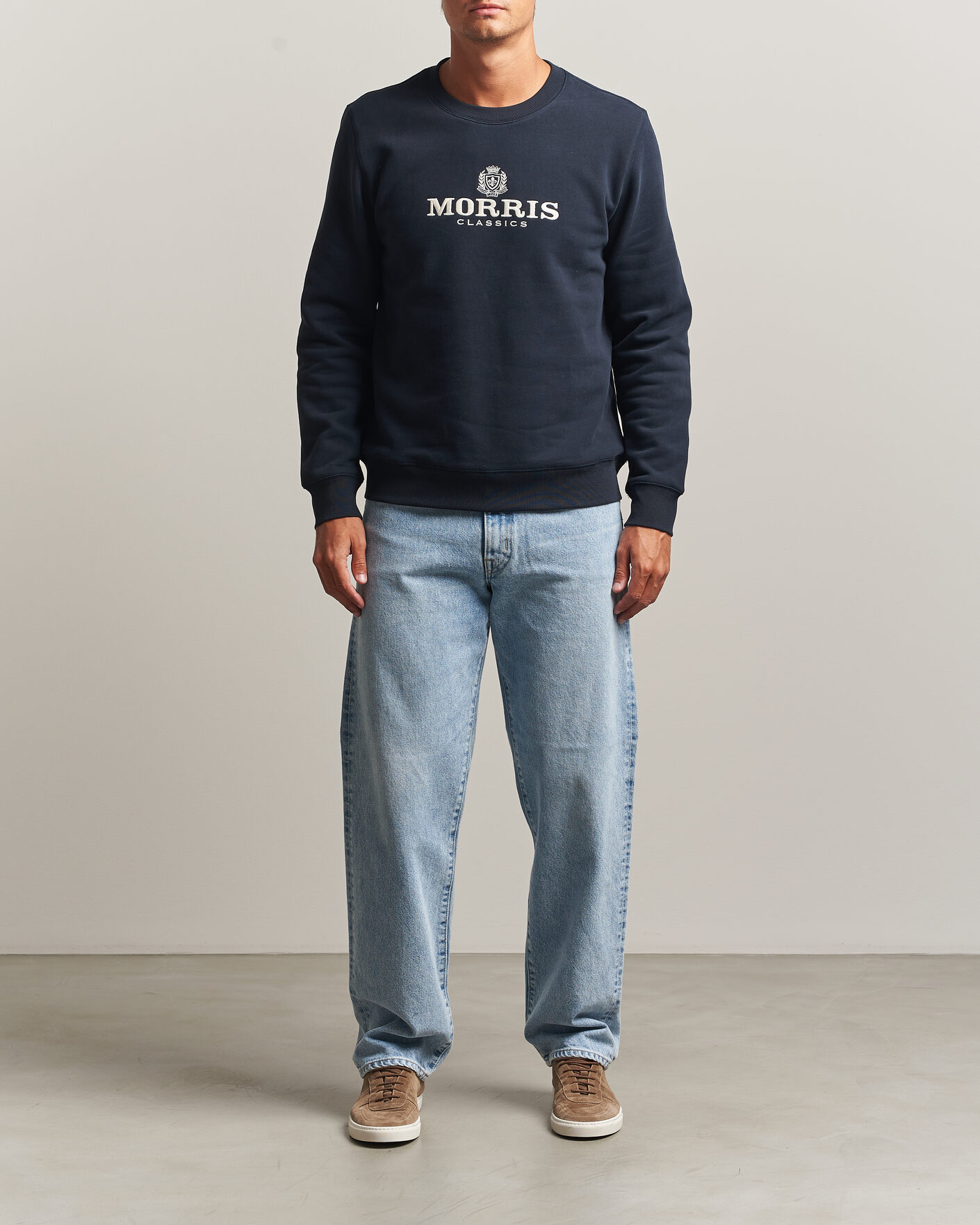 Homme | Pulls Et Tricots | Morris | Brian Sweatshirt Old Blue