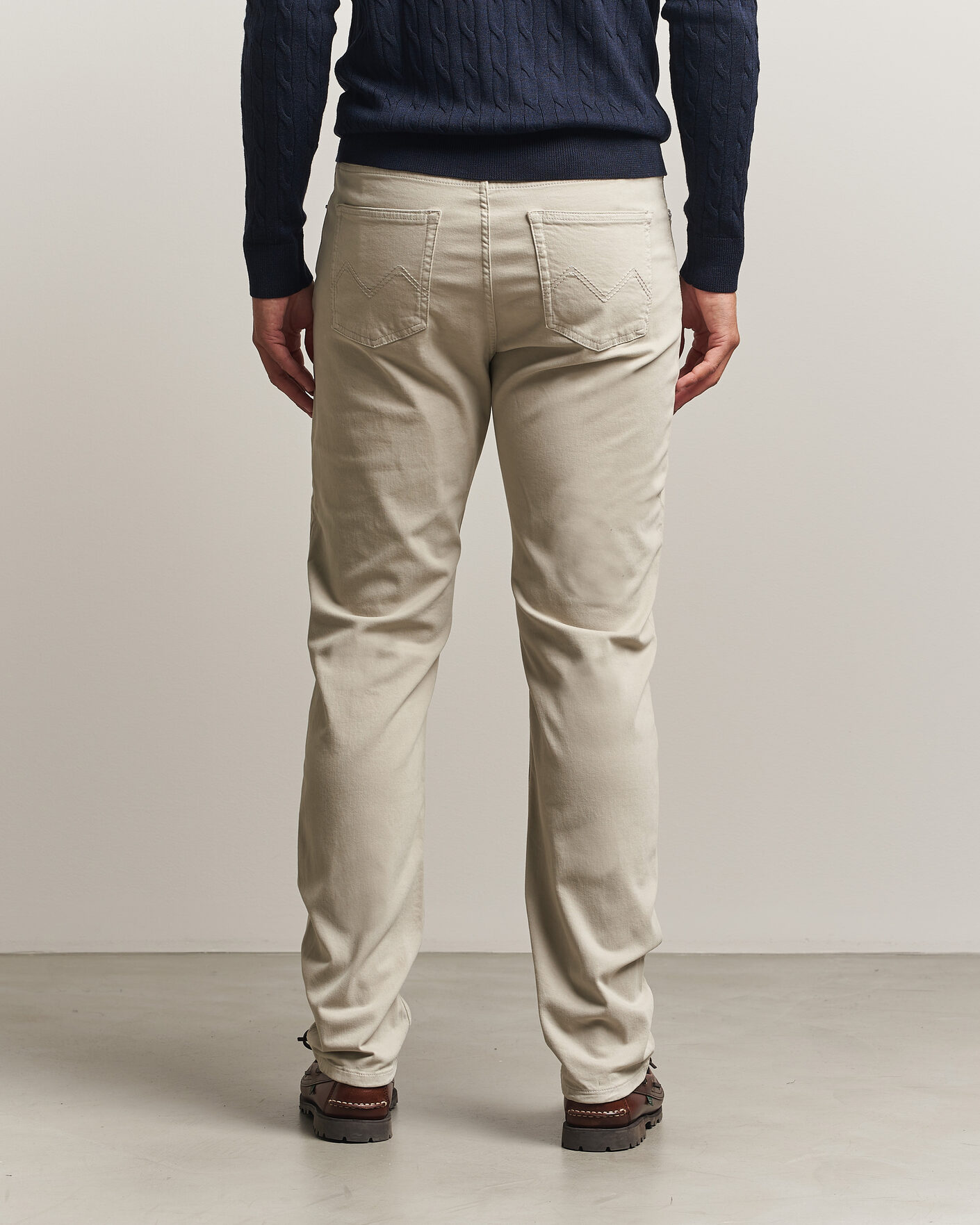 Homme | Pantalons | Morris | James Brushed 5-Pocket Pant Khaki
