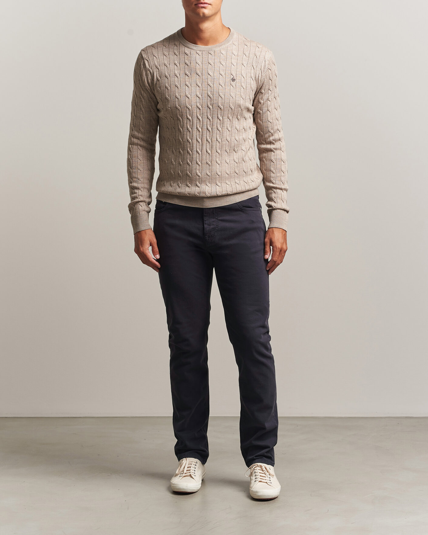Homme | Pantalons | Morris | James Brushed 5-Pocket Pant Blue